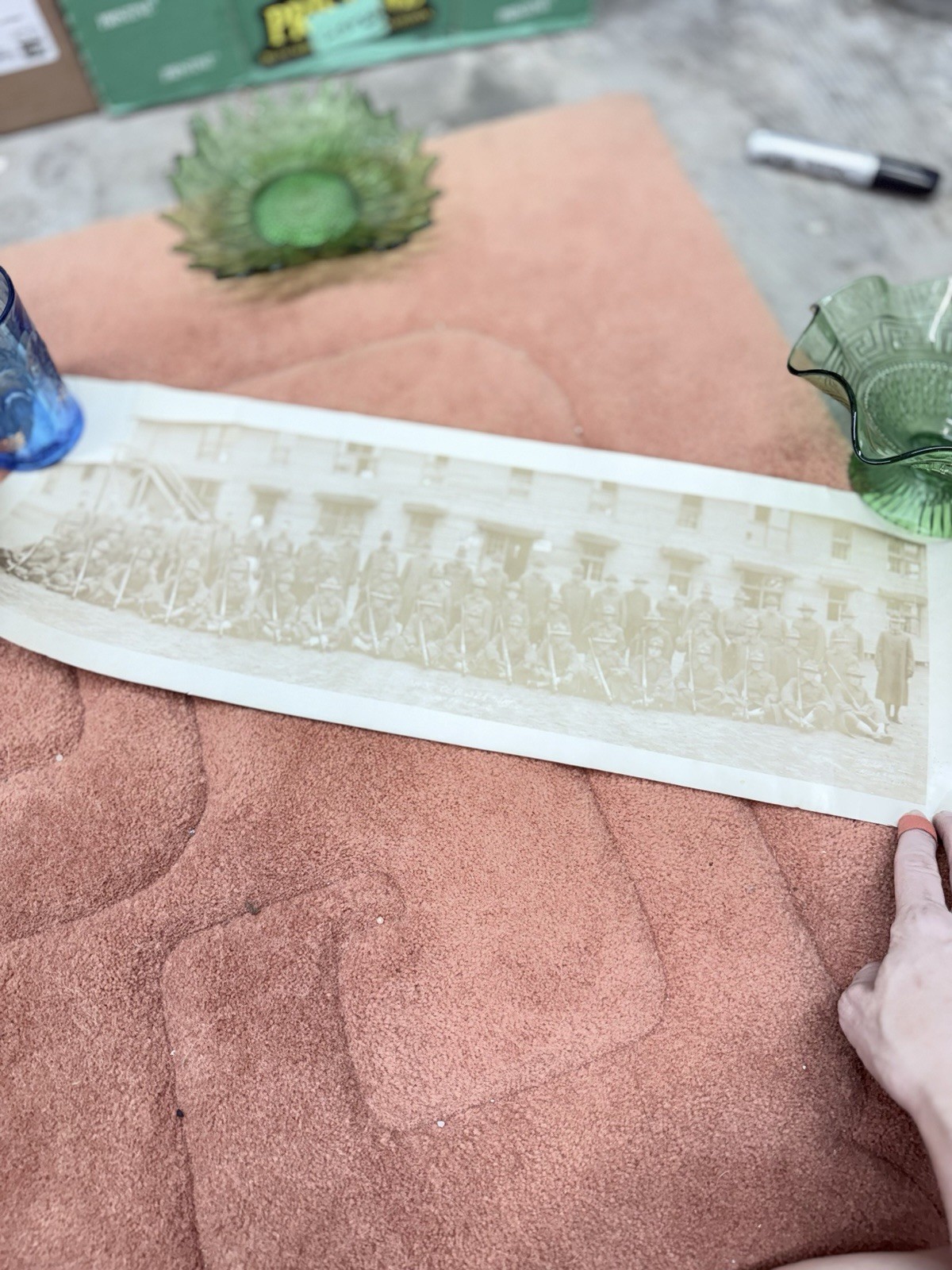 WWI 324th Infantry Regiment Camp Jackson SC Panoramic Photo 22x8