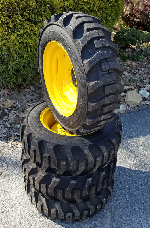 1 or 4-HD 27X8.50-15 Galaxy XD2010 Skid Steer Tires/Rims for New Holland,etc