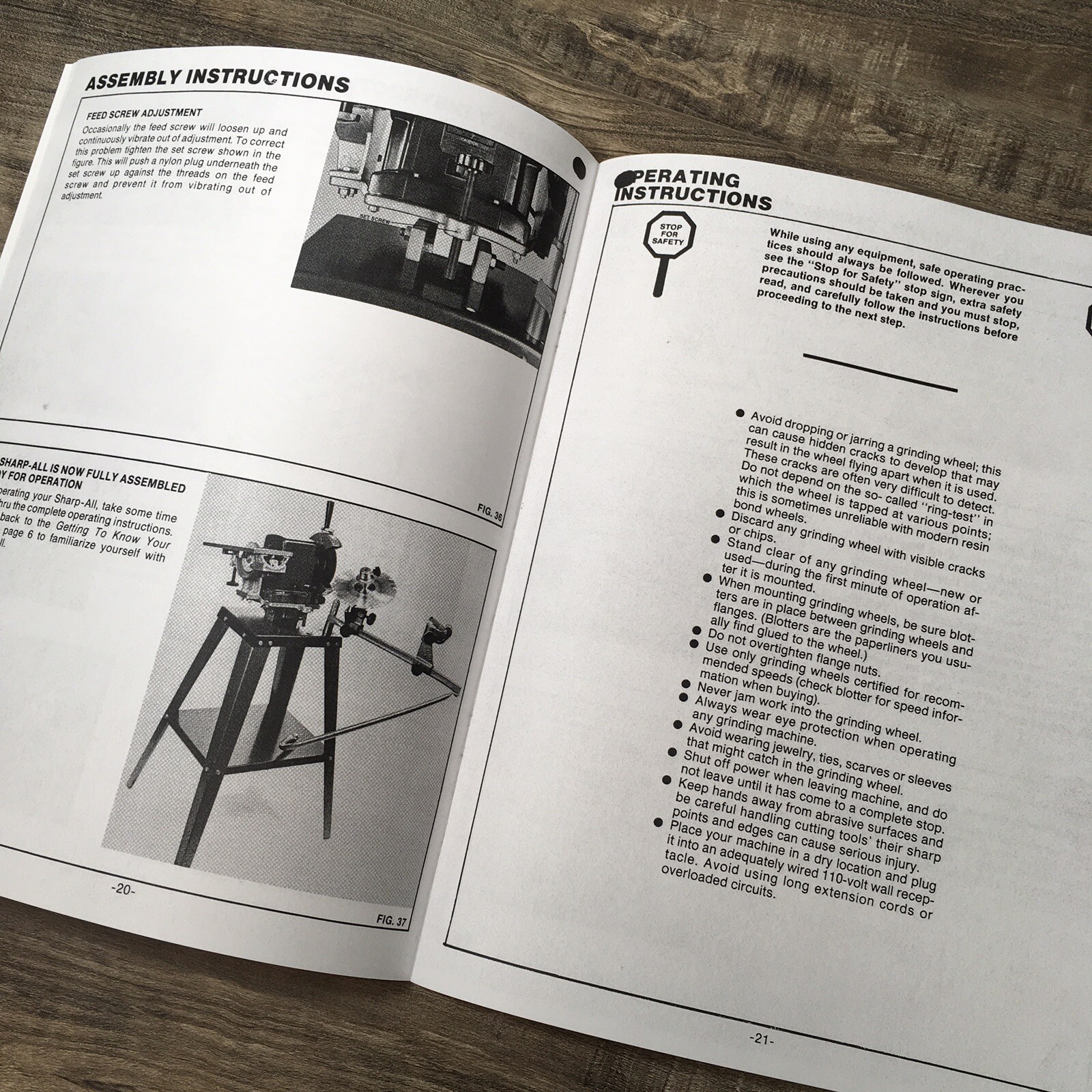 Foley Belsaw 1055 Sharp All Saw Tool Grinder Owner Operators Repair Parts Manual