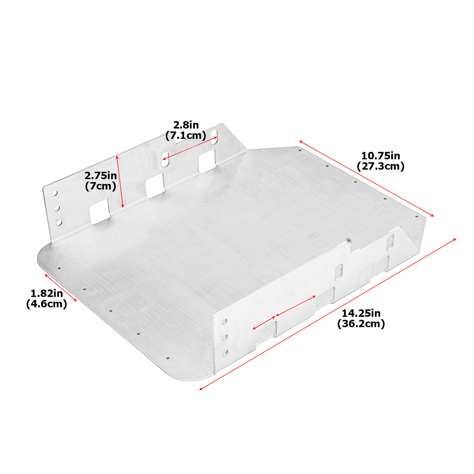 Under Seat Audio Amplifiers Bracket For 07-18 Jeep Wrangler JK JKU w/ Mounting