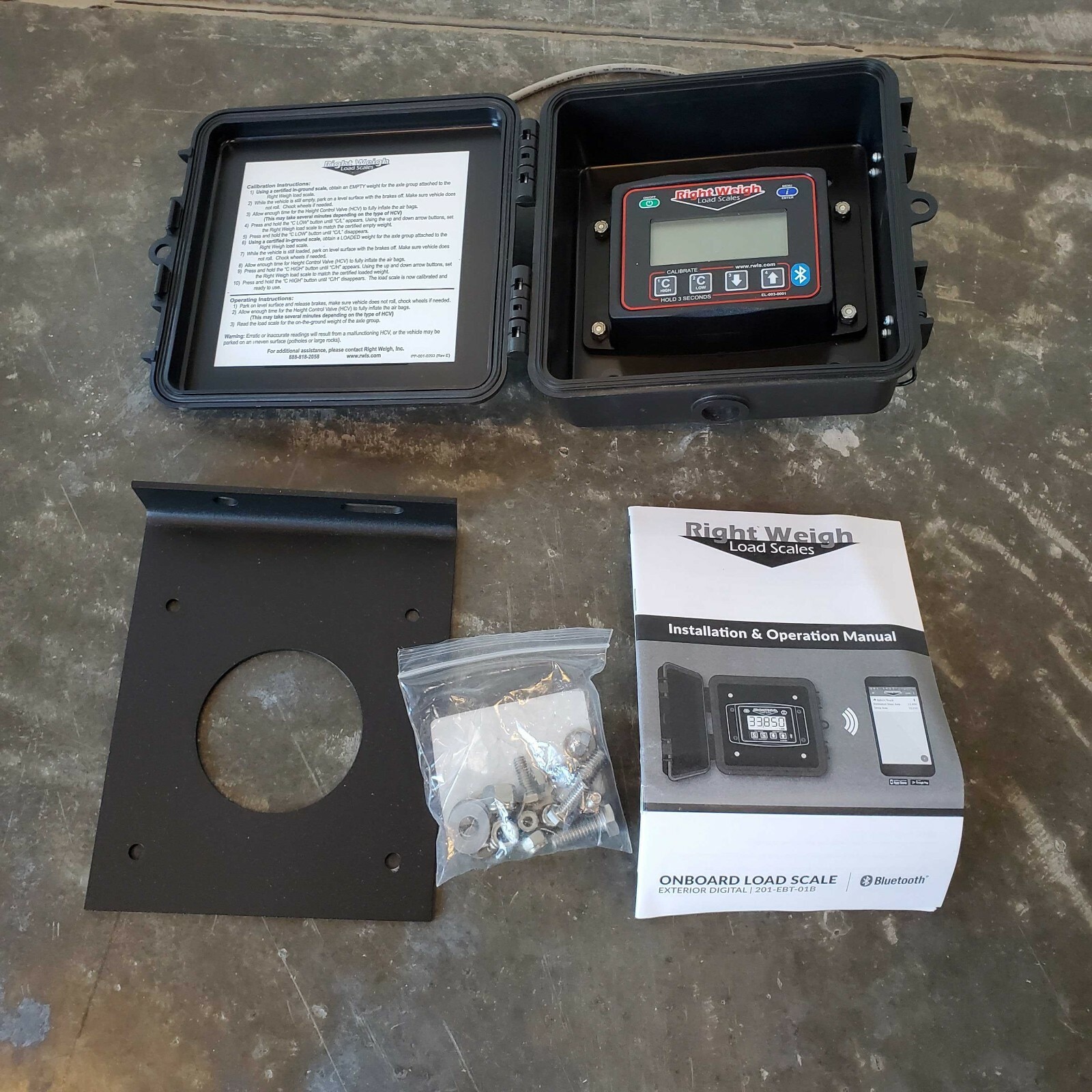 USED Bluetooth Right Weigh 201-EBT-02B Digital Axle Load Truck Air Weight Scale