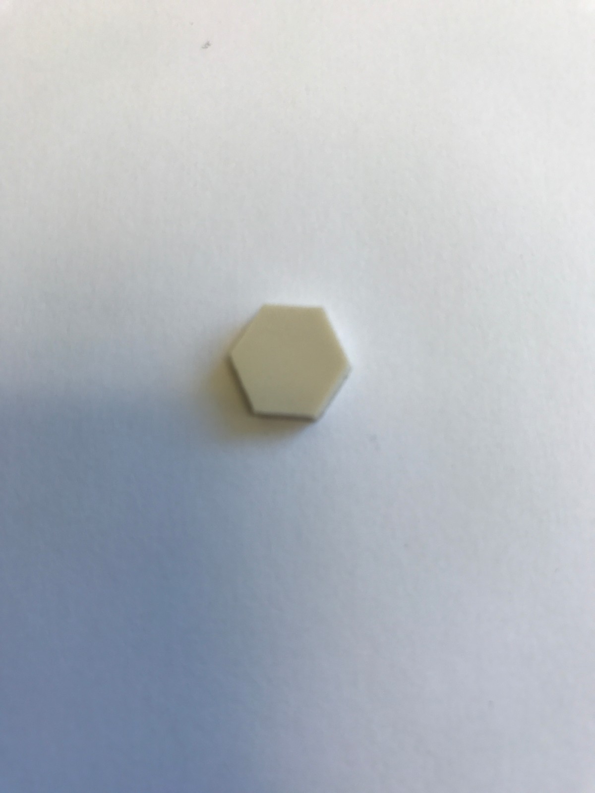 110 Hexagon Cabinet Door Bumpers (WHITE)