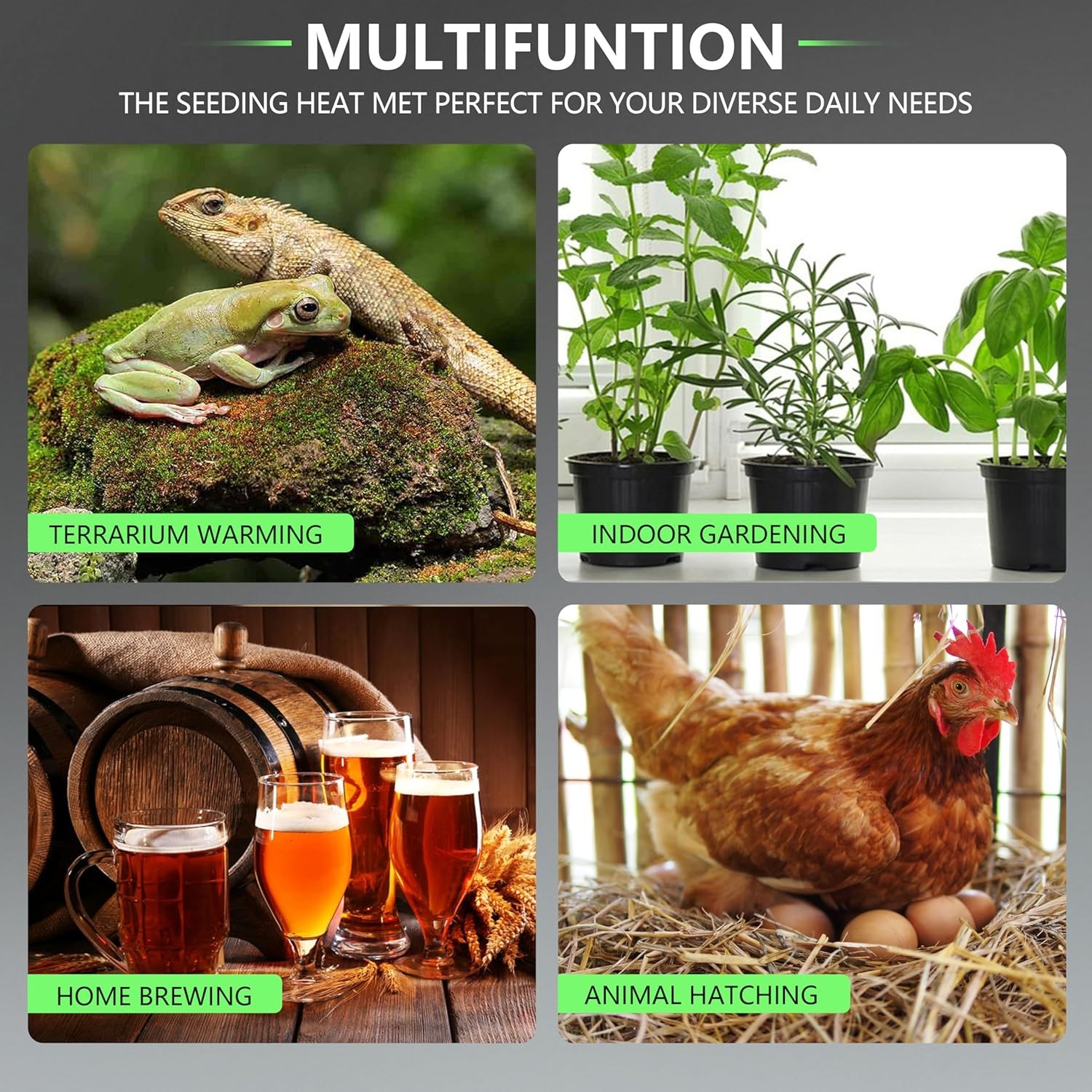 Seedling Heat Mat 2 Pack Heat Mats for Seed Starting Plants Indoor Growing...