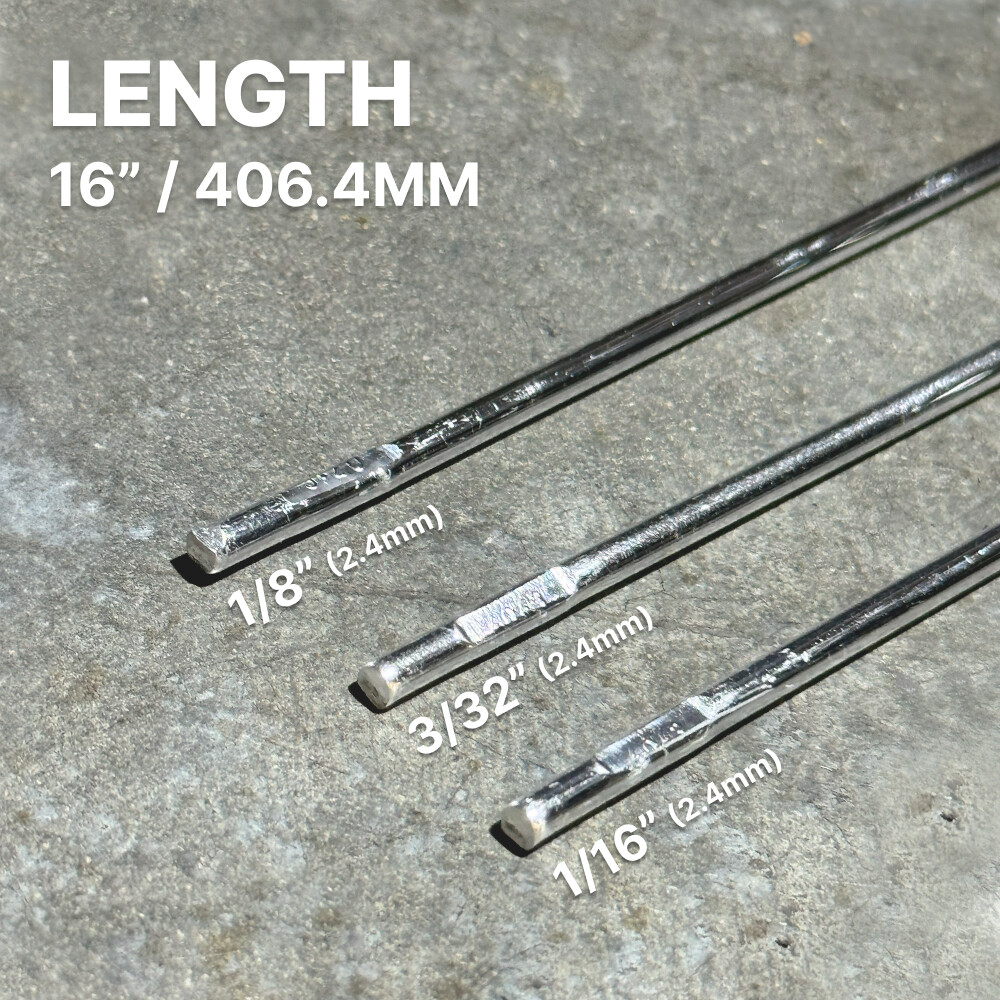 ER4043 1-lb 1/16" x 16" Aluminum Welding Rod - TIG Filler Rod, TIG Rod
