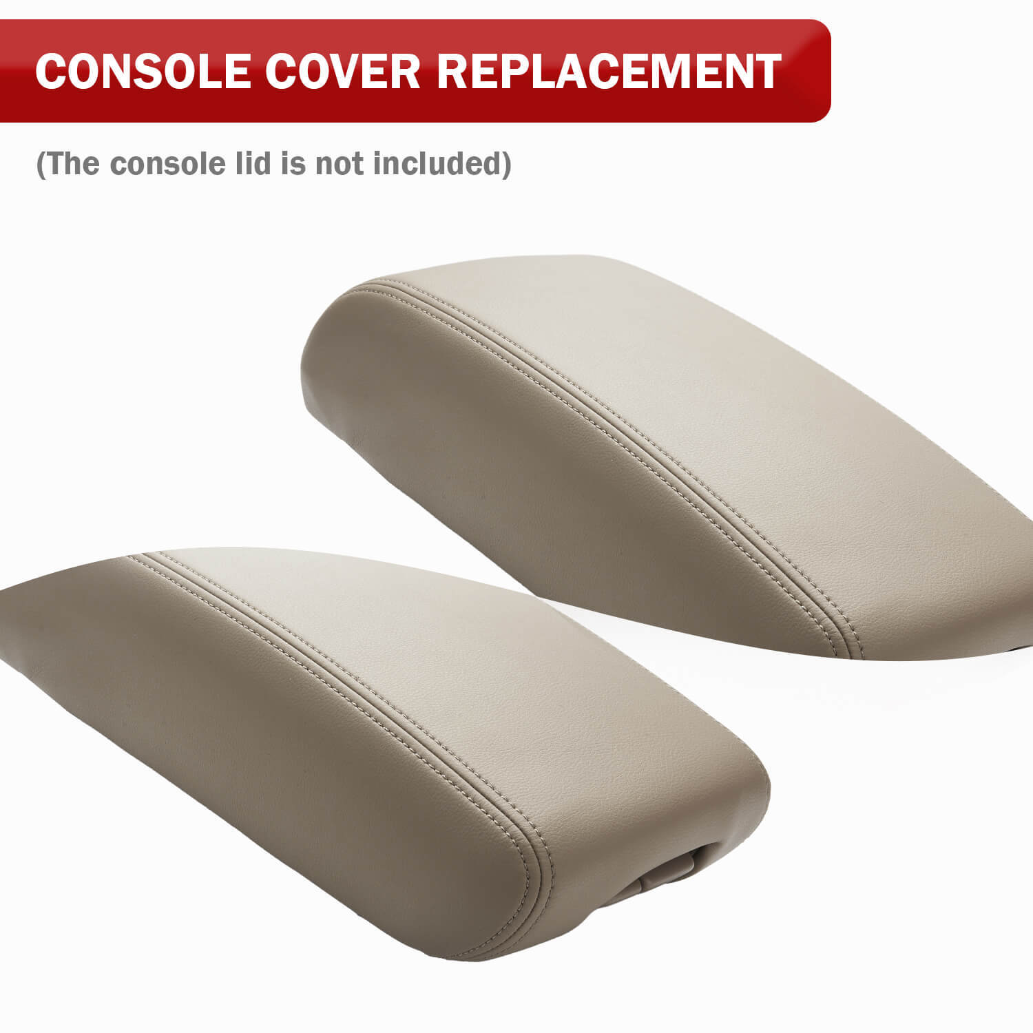 Fits 2011-2020 Jeep Grand Cherokee Middle Console Lid Armrest Leather Cover Tan