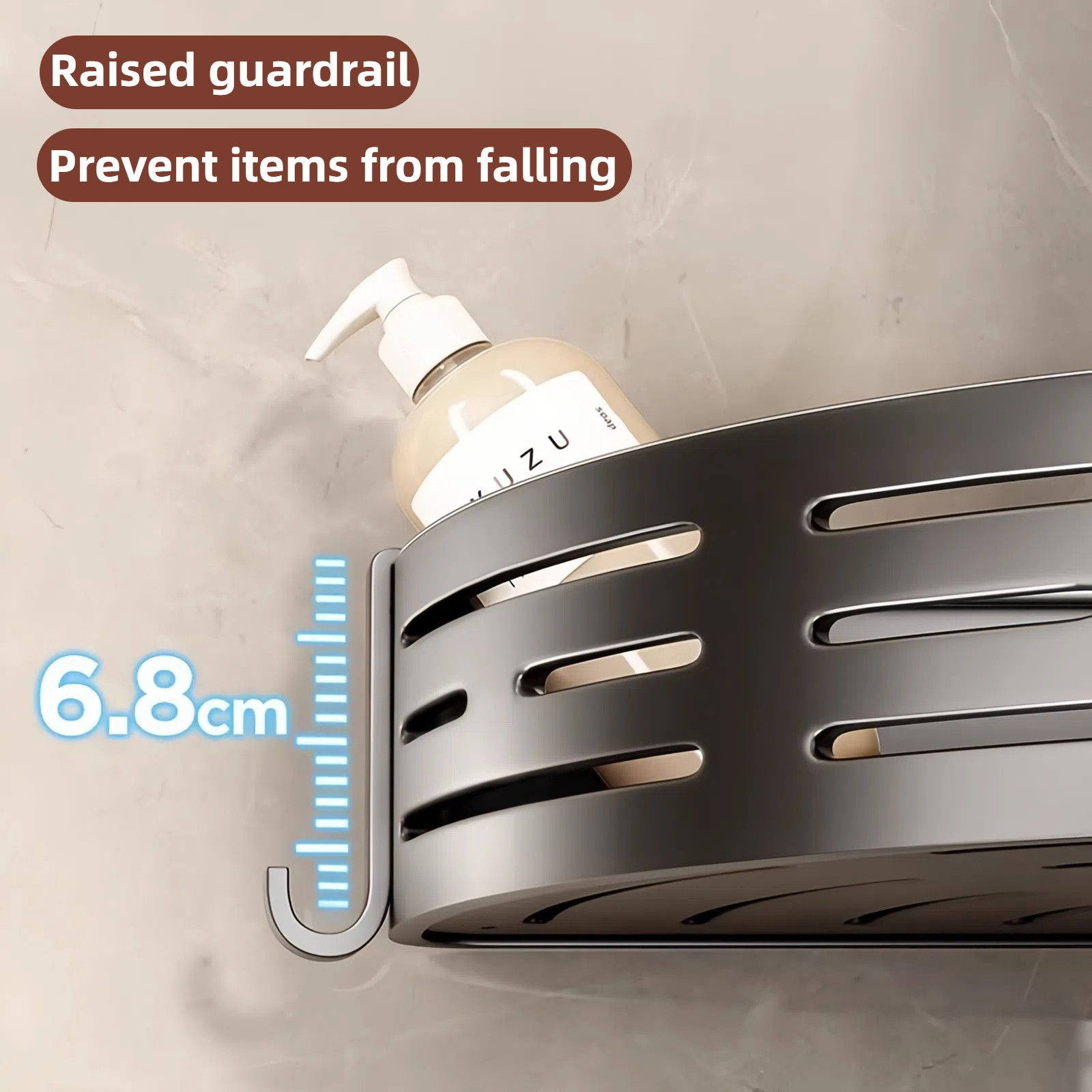 2 Pack Corner Shower Caddy Bathroom Organizer Storage Shelf No Drilling Rack