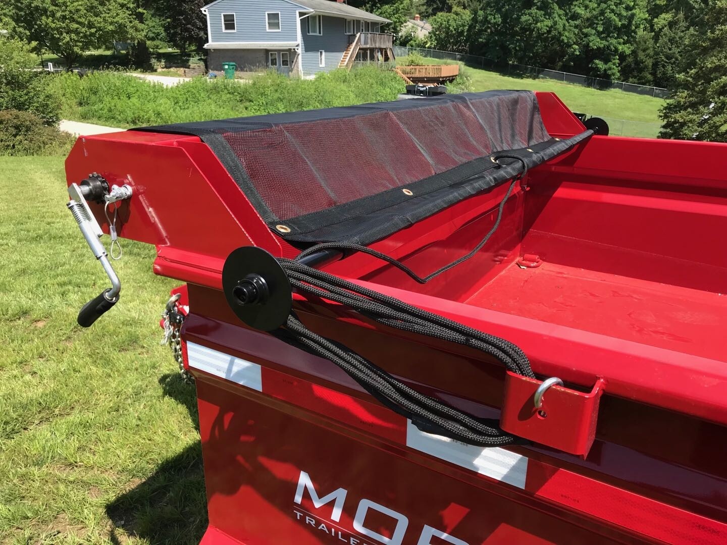 DTR DUMP Trailer PVC Mesh Tarp Kit w/ 7' x 15' PVC Mesh Tarp Double Pocket