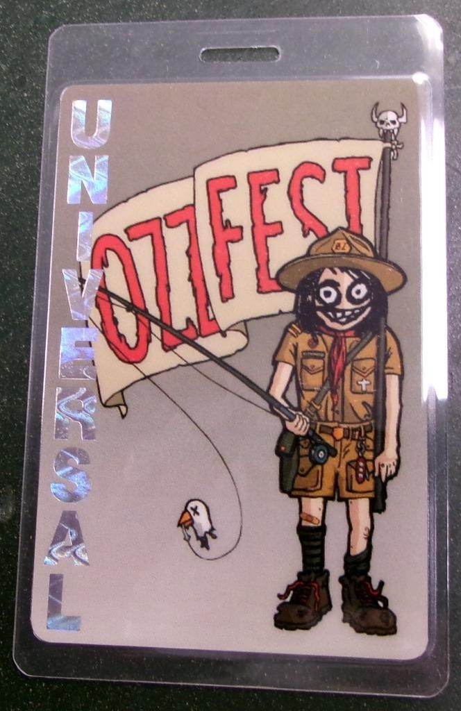 Vintage DOUBLE SIDED Ozzfest 1999 Laminated Backstage Pass Genuine UNIVERSAL