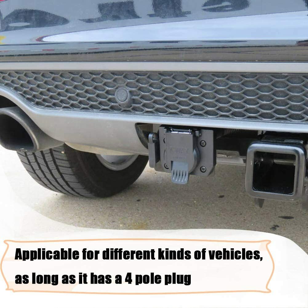 Universal Multi-Tow trailer light connector 4-way to 7-way