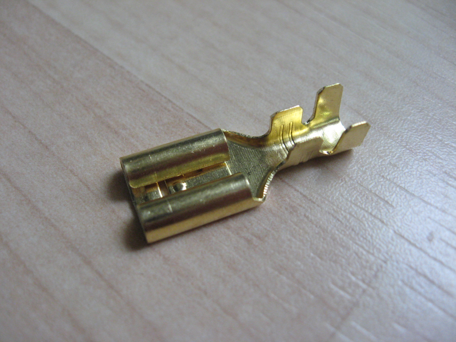 Lot (5) Crimp Terminal Connector Brass 9.5mm 3/8" Female 10-6AWG #E83AD