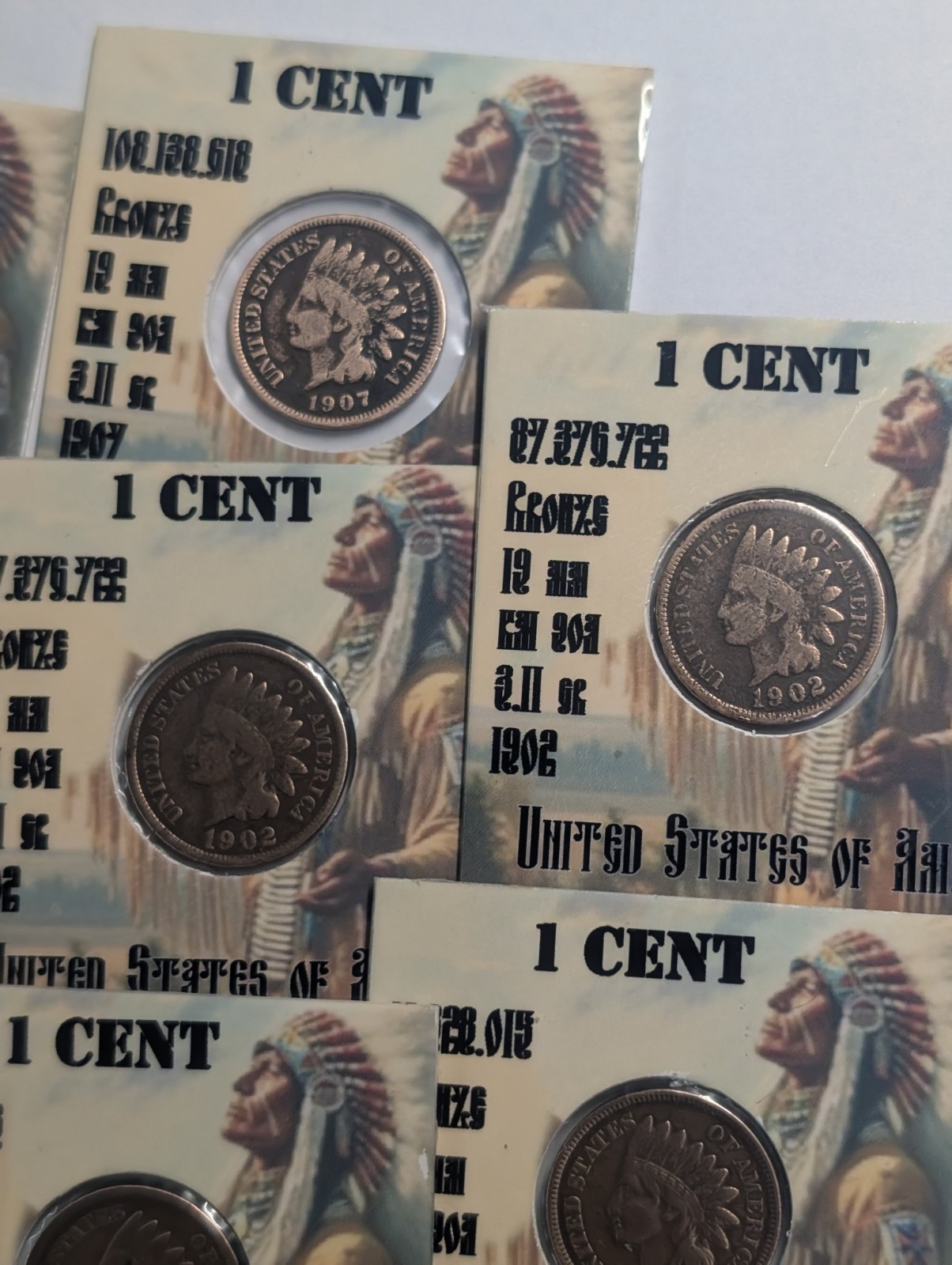 1900 - 1907 1 cent Indian Head Penny - 1 coin