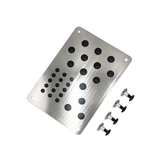 Car Truck Floor Mat Carpet Heel Pad Plate Rest Footrest Foot Pedal