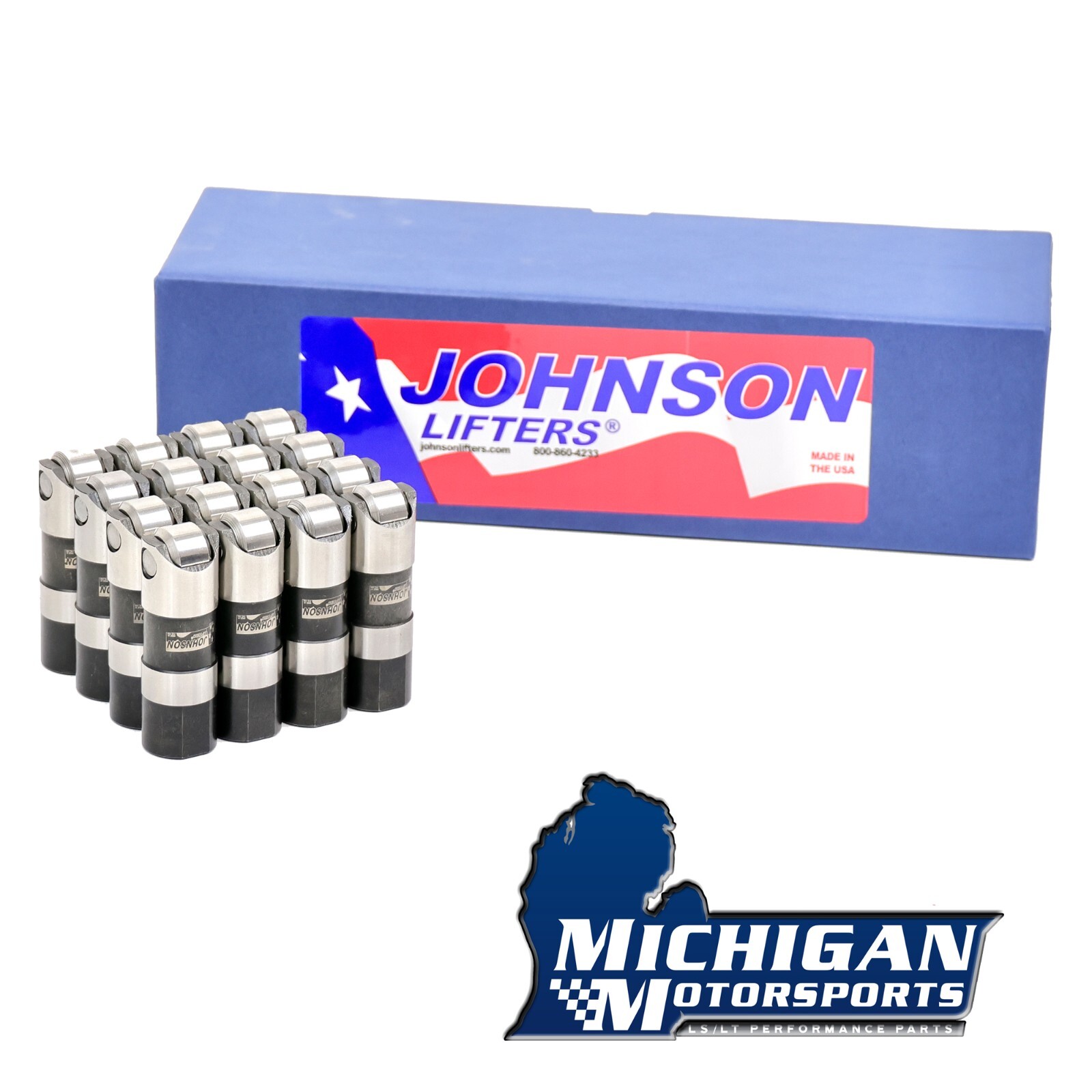 Johnson 2110R Race-Style Drop-In Lifters for LS 5.3 5.7 6.0 6.2 7.0 LS1 LS3 LQ9
