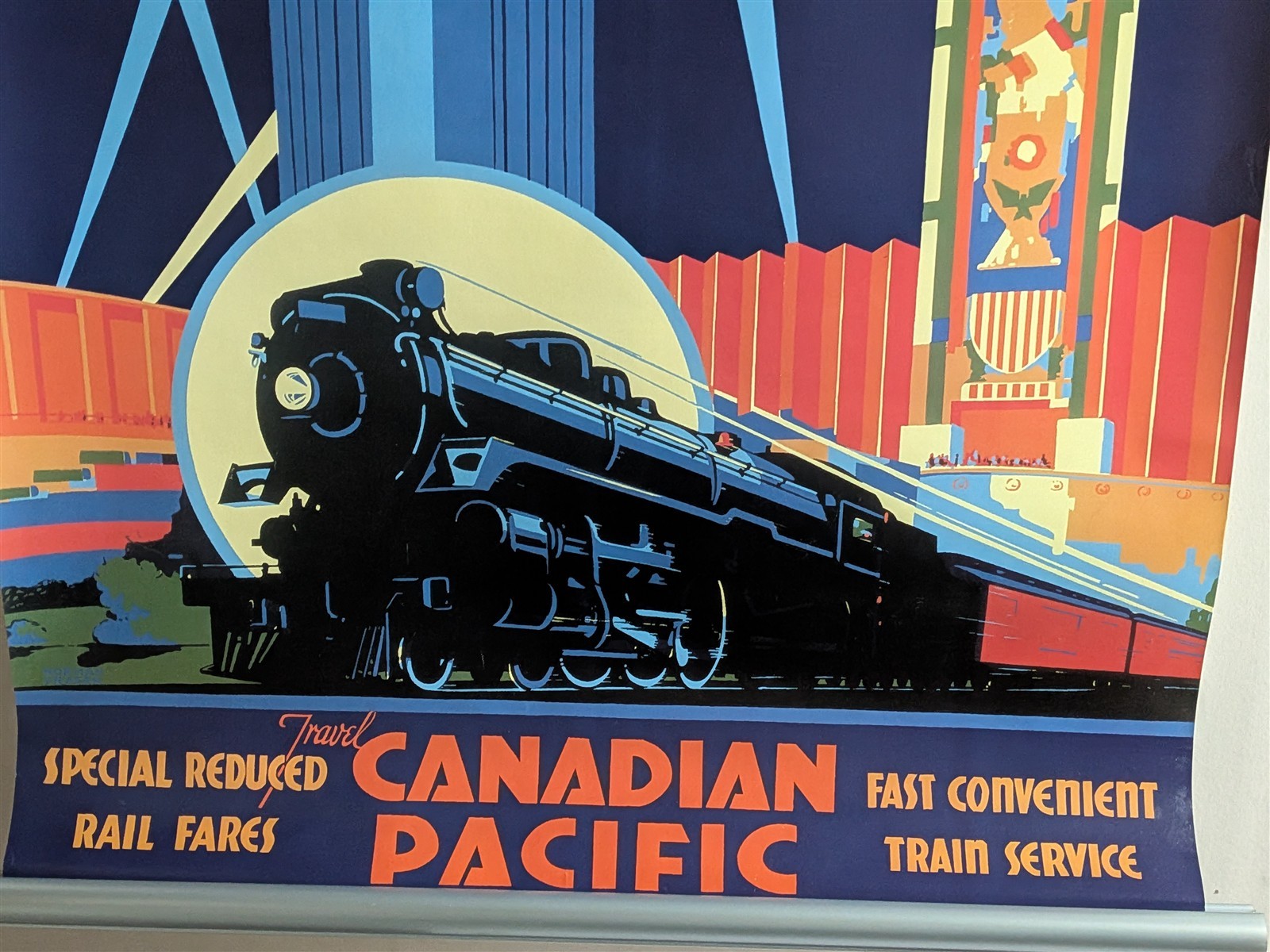 Canadian Pacific Chicago World's Fair 1933 Poster 24x36" 1998
