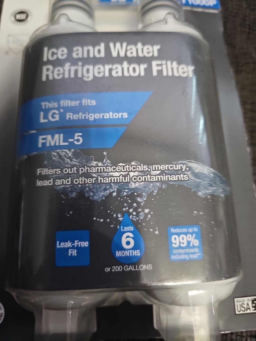 BRAND NEW!! HDX Refrigerator Water Filter Replacement (2-pack) LT1000P