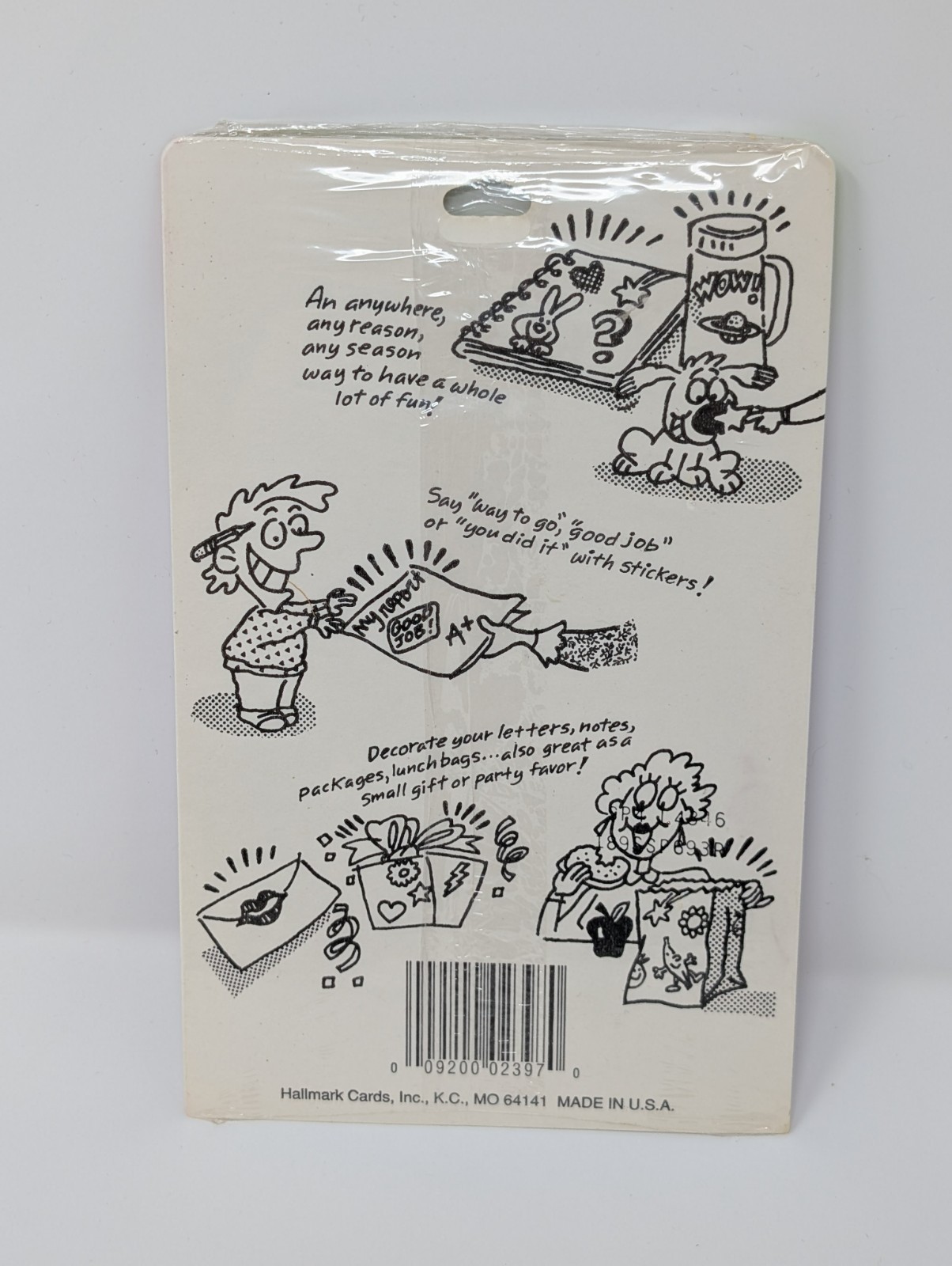 Vintage 1994 Hallmark Barbie Sticker Sheets Glitter Pink Made in USA Princess