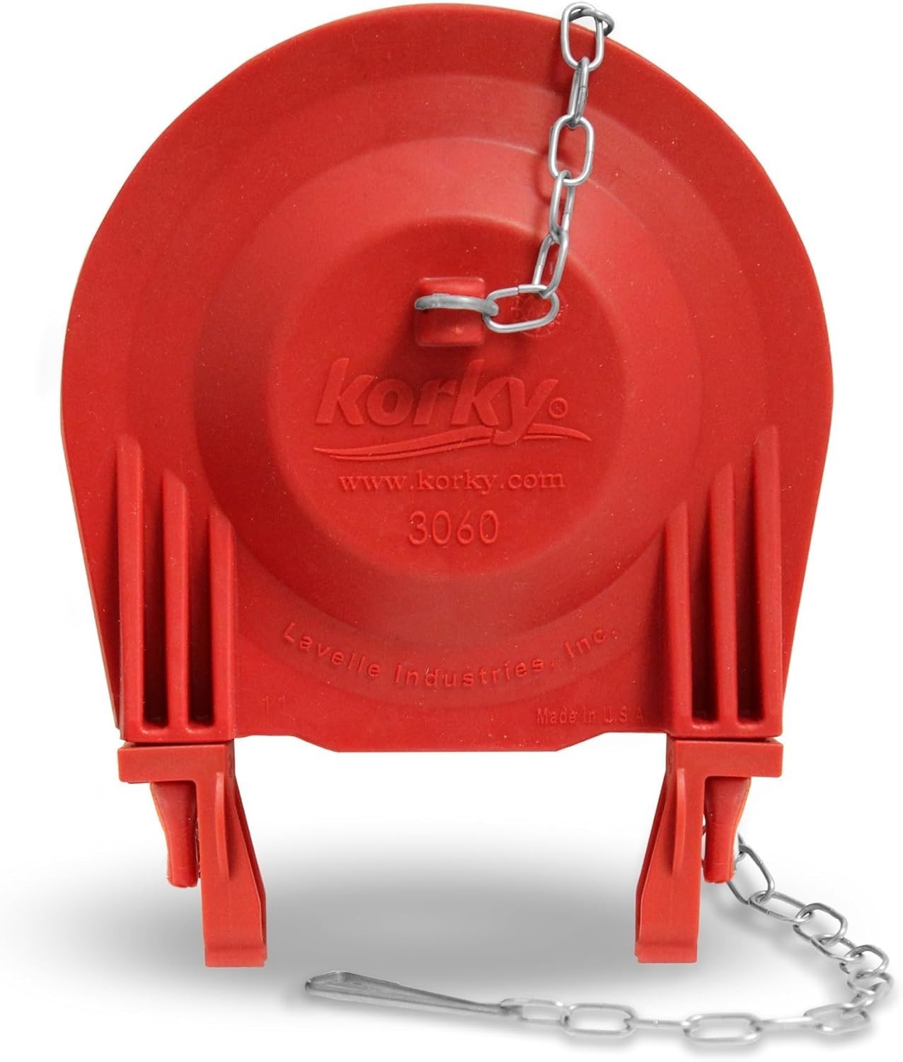 Korky 3" Universal Toilet Flapper & Chain Set- Item #3060