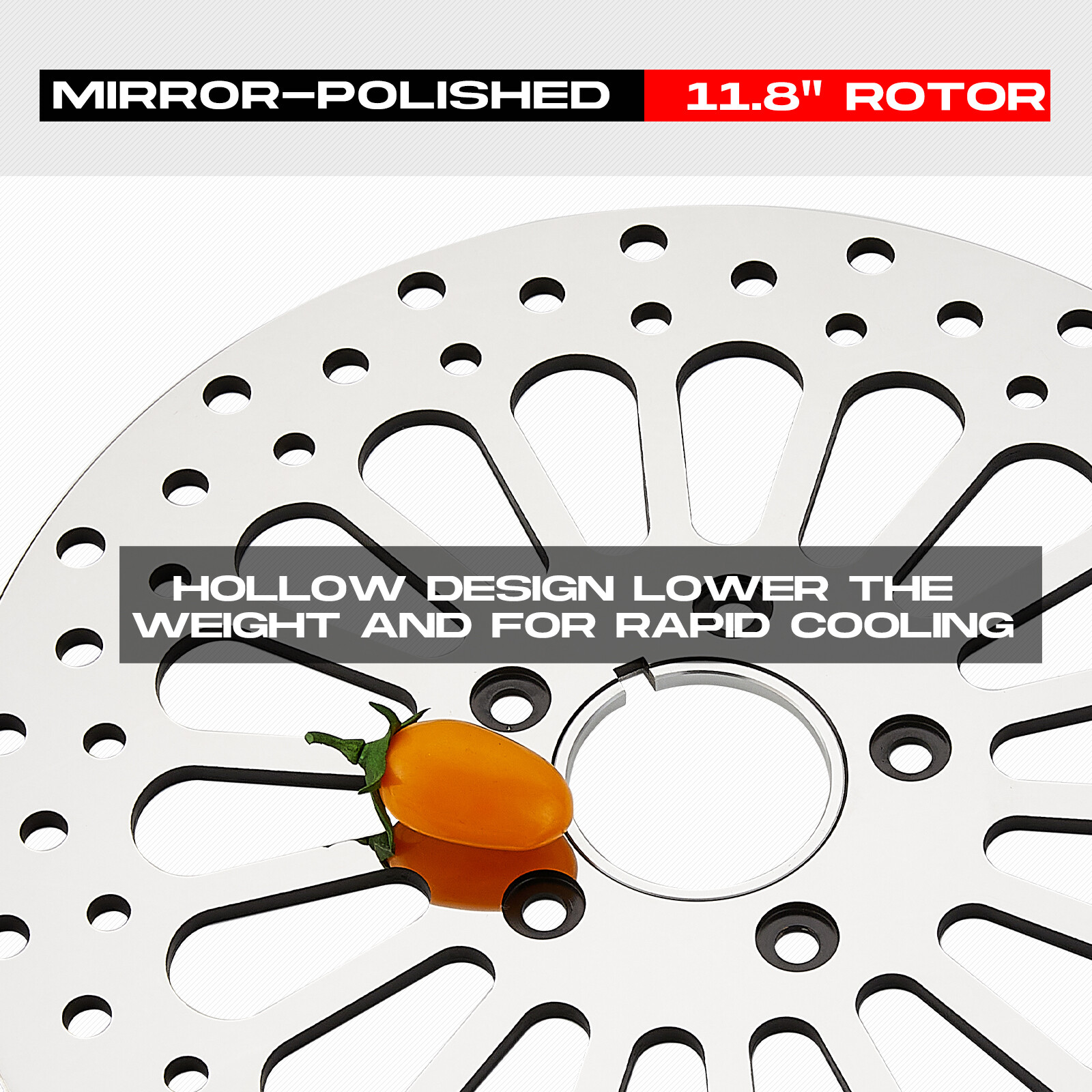 2Pcs Front & 1Pce Rear 11.5" Chrome Brake Rotors Polished For Harley Touring