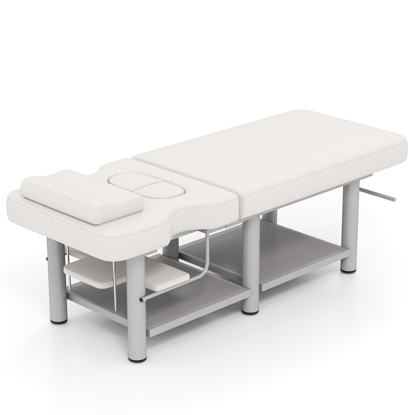 Pro Massage Treatment Table Facial Bed Adjust Backrest Open-Chest Salon Beauty
