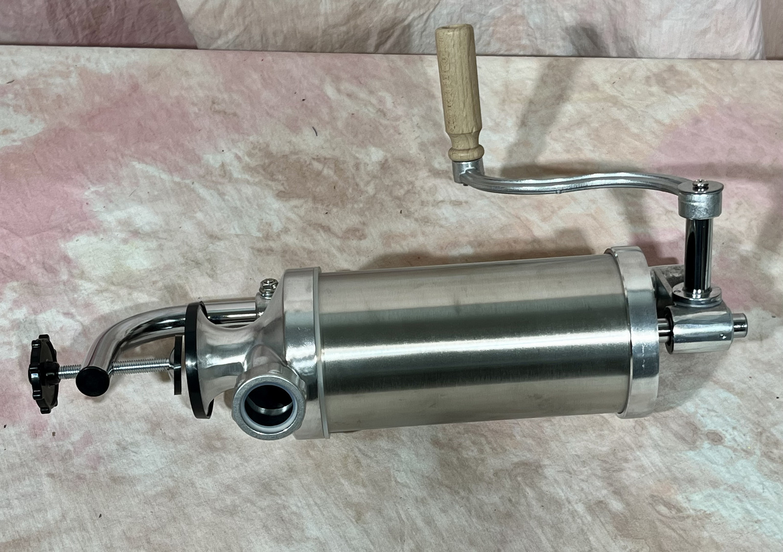 Master Feng MF-3002CA Stainless Steel Sausage Stuffer 2.5lb Manual NEW, OPEN BOX