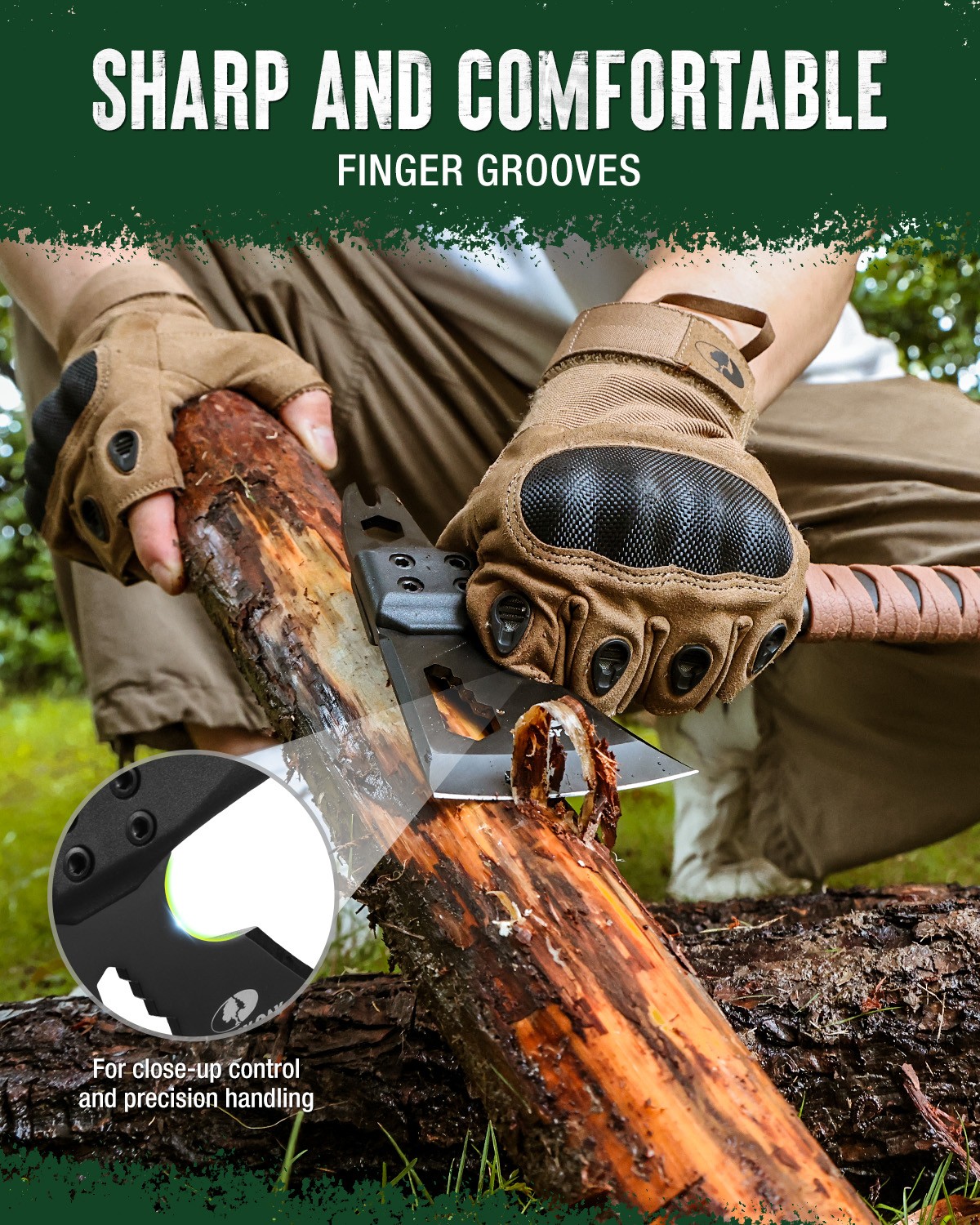 MOSSY OAK 12" Camping Axe and Survival Hatchet Small Camping Gear for Hiking New