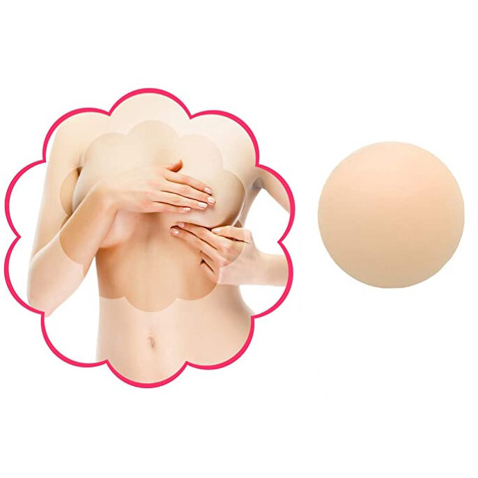 5 Pairs Nippleless Cover Pasties Women Reusable Adhesive Silicone Nipple Round