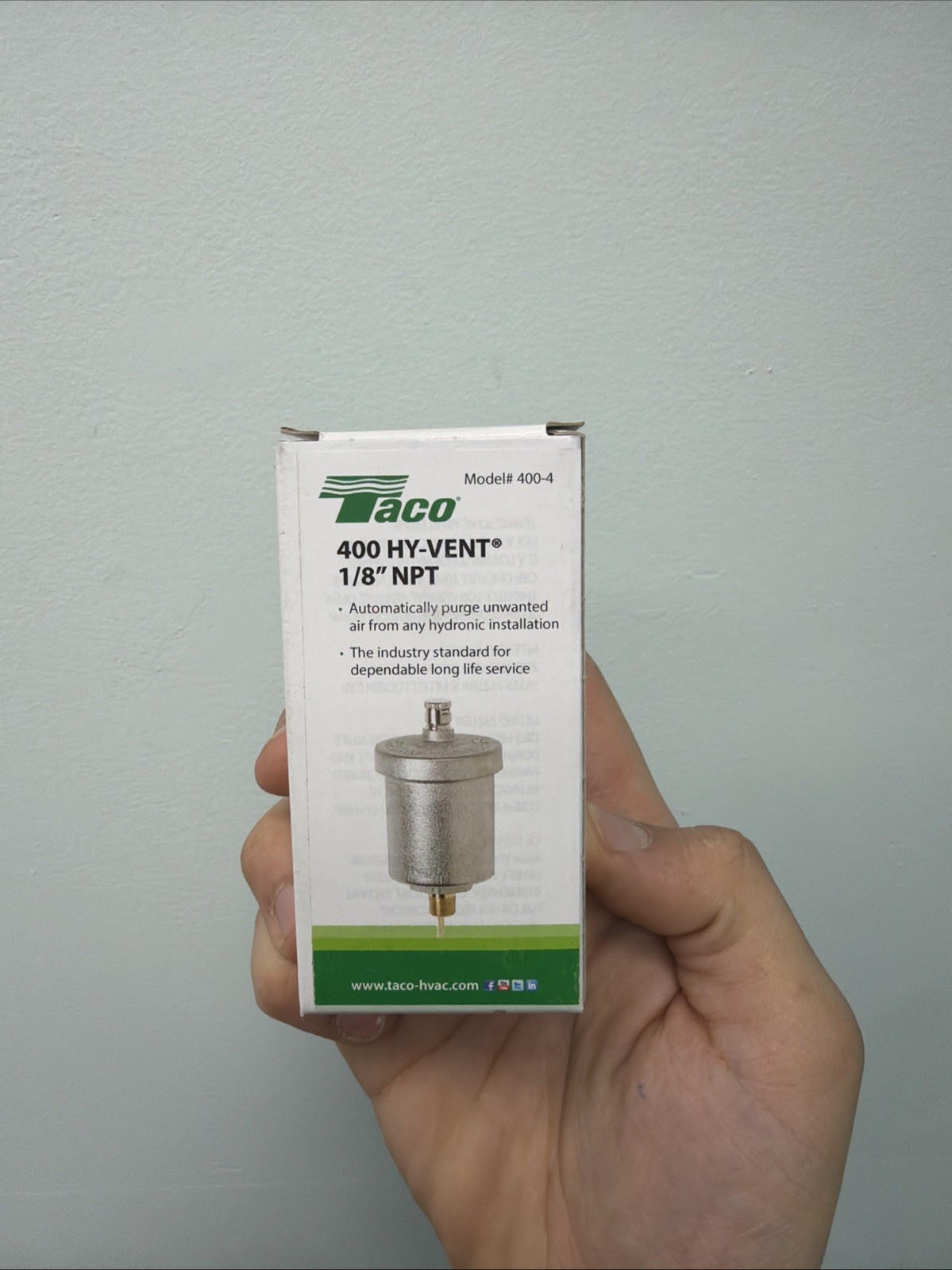 Taco 400-4 Hy-Vent 1/8in. NPT Automatic Air Vent