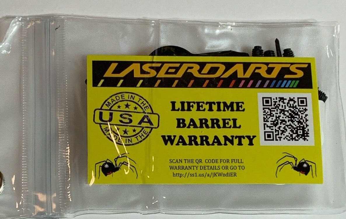 BLACK WIDOW 18 GRAM SOFT TIP LASER DARTS KNURLED SOFT NEW FREE SHIPPING N MORE