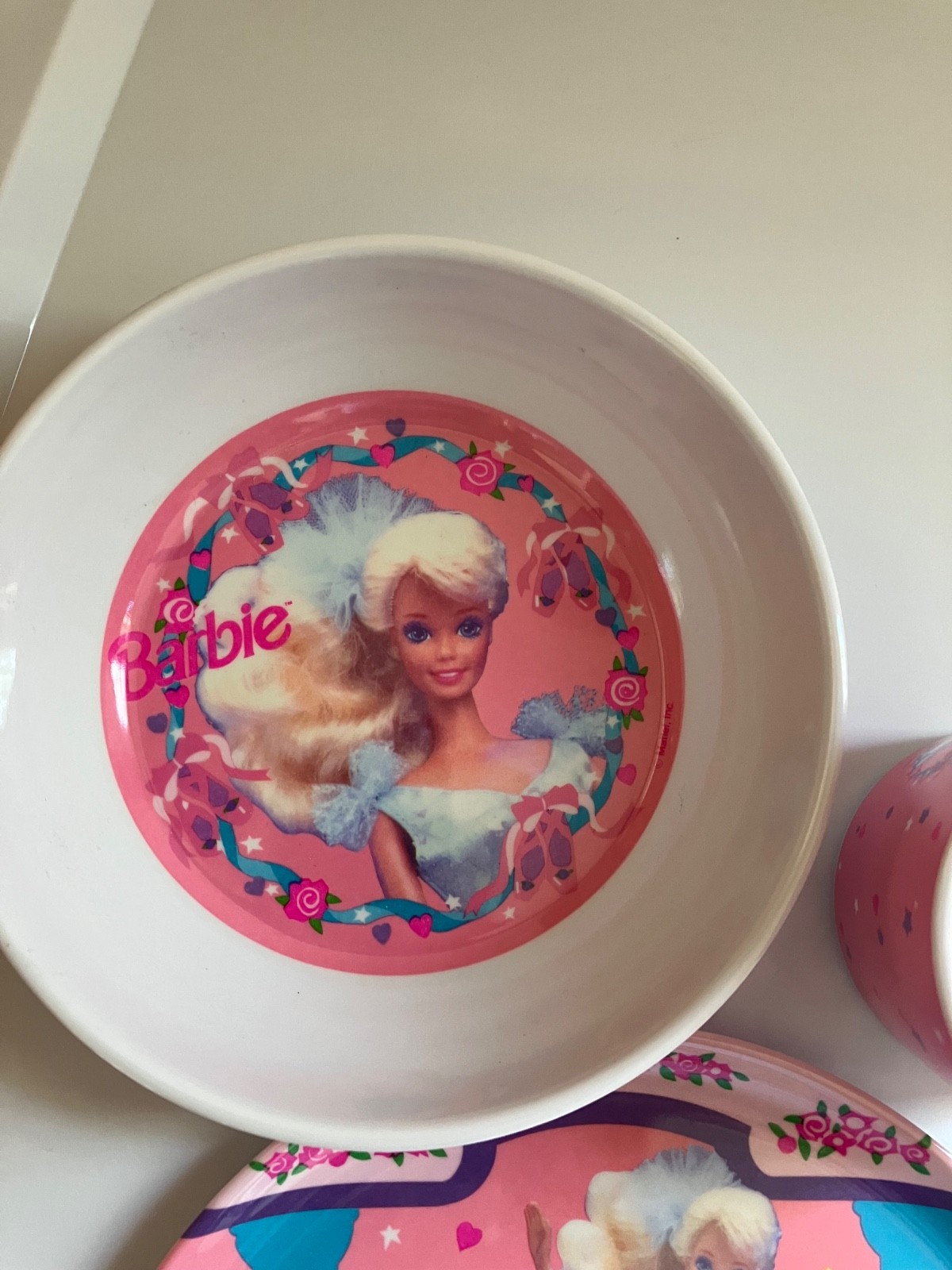 Zak Designs 1991 Barbie Dinnerware Set