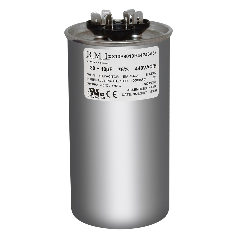 14117 - Mars OEM Replacement Run Capacitor 440/370 VAC 80/10 MFD Round