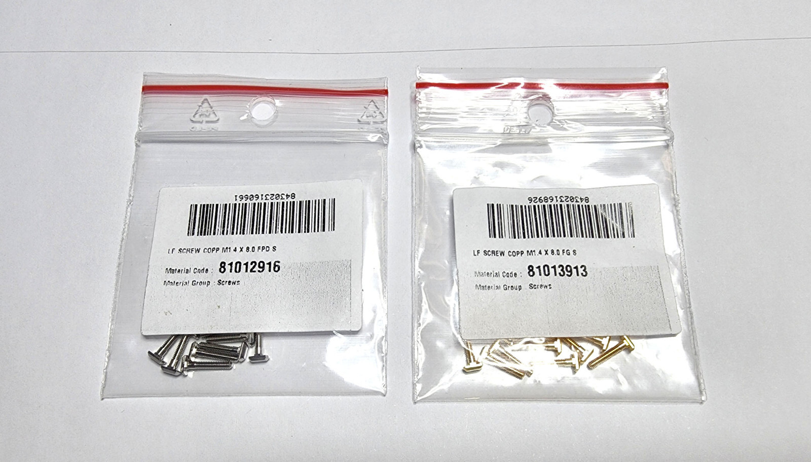 NEW! Auth Curved Rectangle Cartier Screws - Silver/Gold + Free Caps/Washers