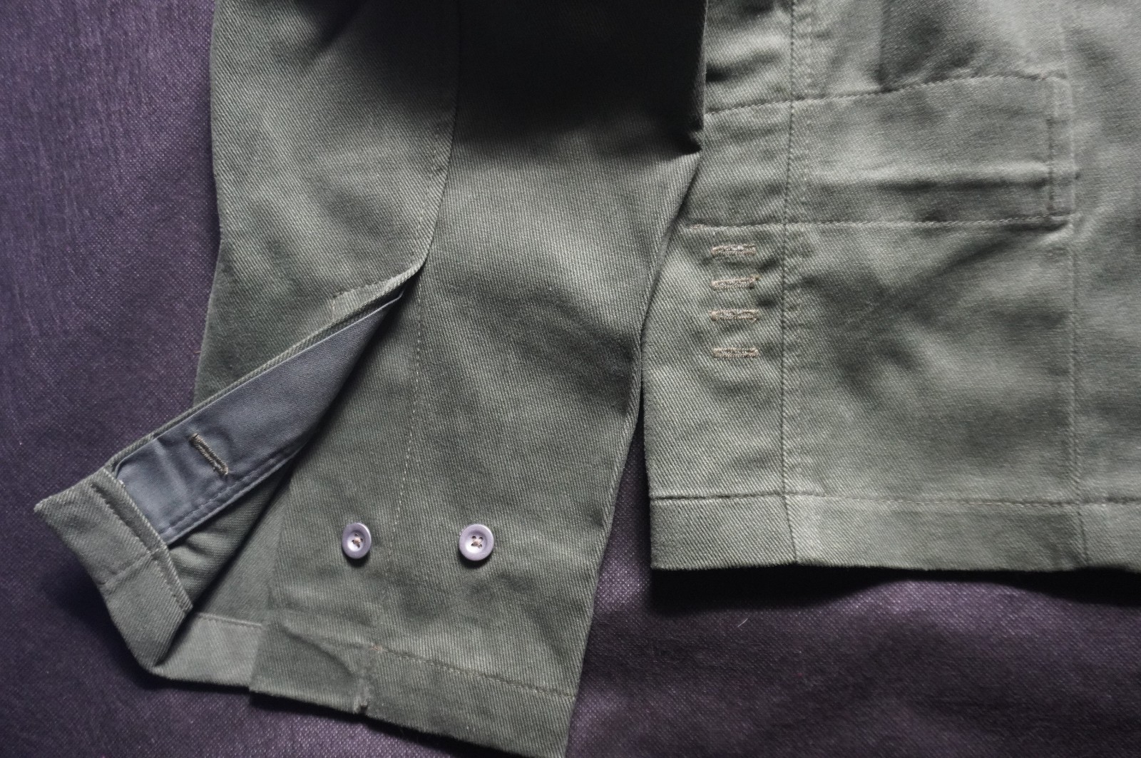 Army generals wrap style field jacket. Cotton. Large (US42-43)