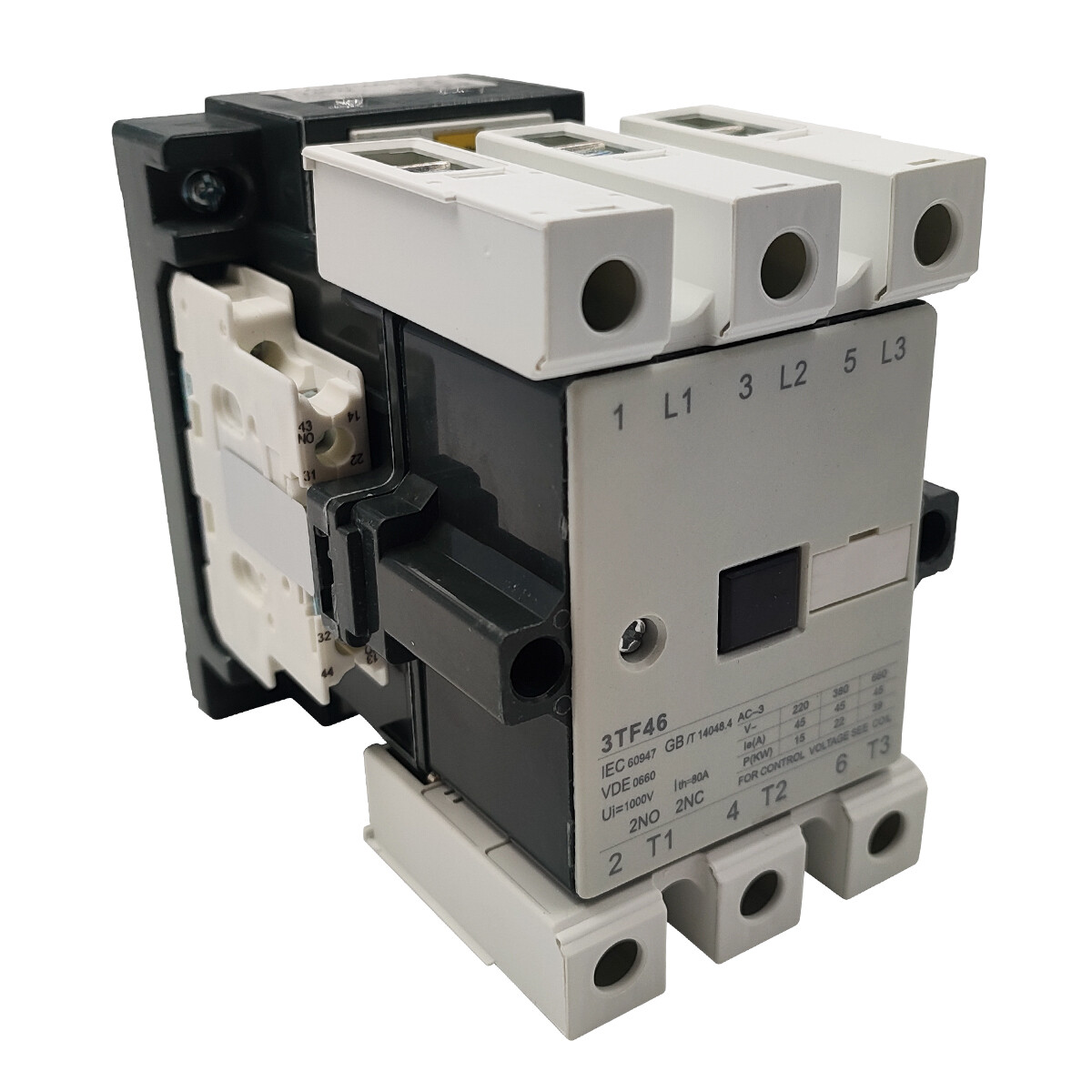 3TF46 Contactor 120V coil AC same as Siemens contactor 3TF4622-0AK6 45A 2NO2NC