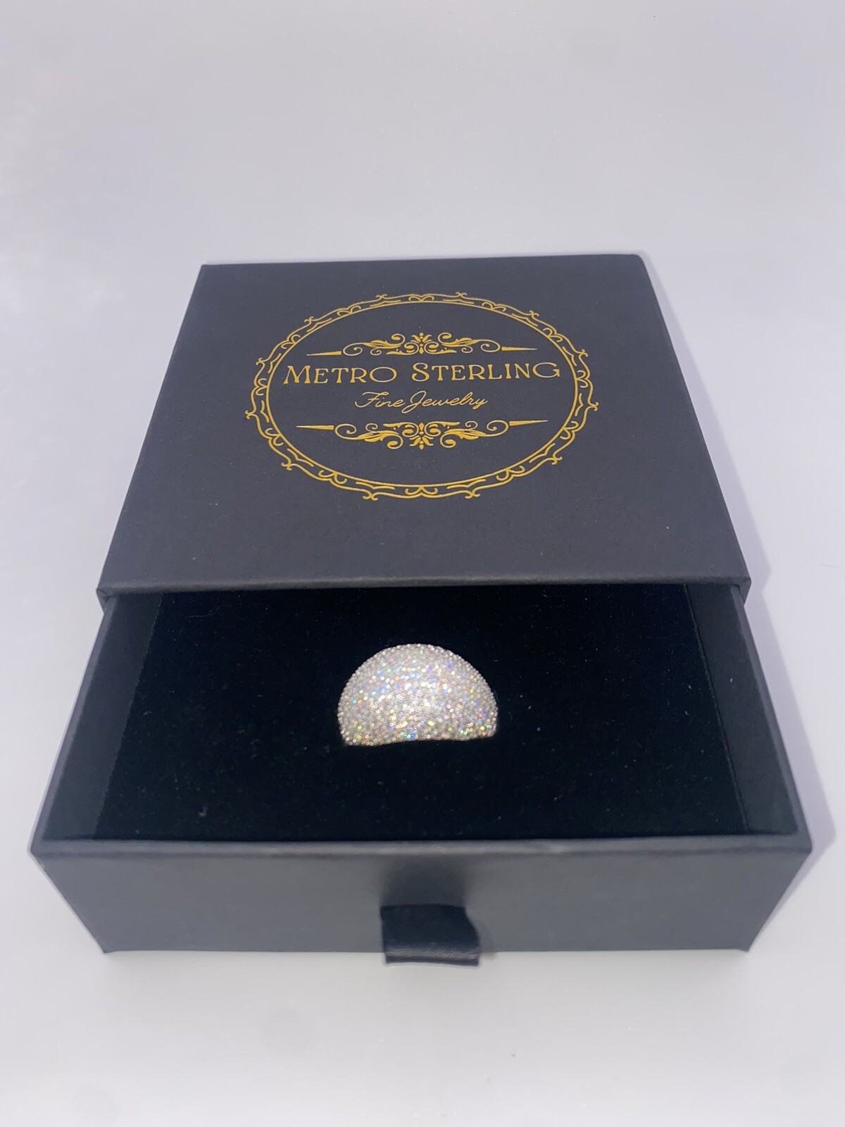 Men's Solid 925 Silver MOISSANITE Passes Pen Tester Pinky Ring Hip Hop