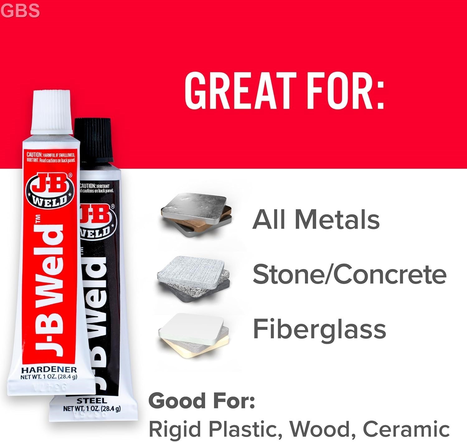 Strongest Metal Steel Aluminum Bond Adhesive Cold Weld Reinforced Epoxy Glue 2Oz