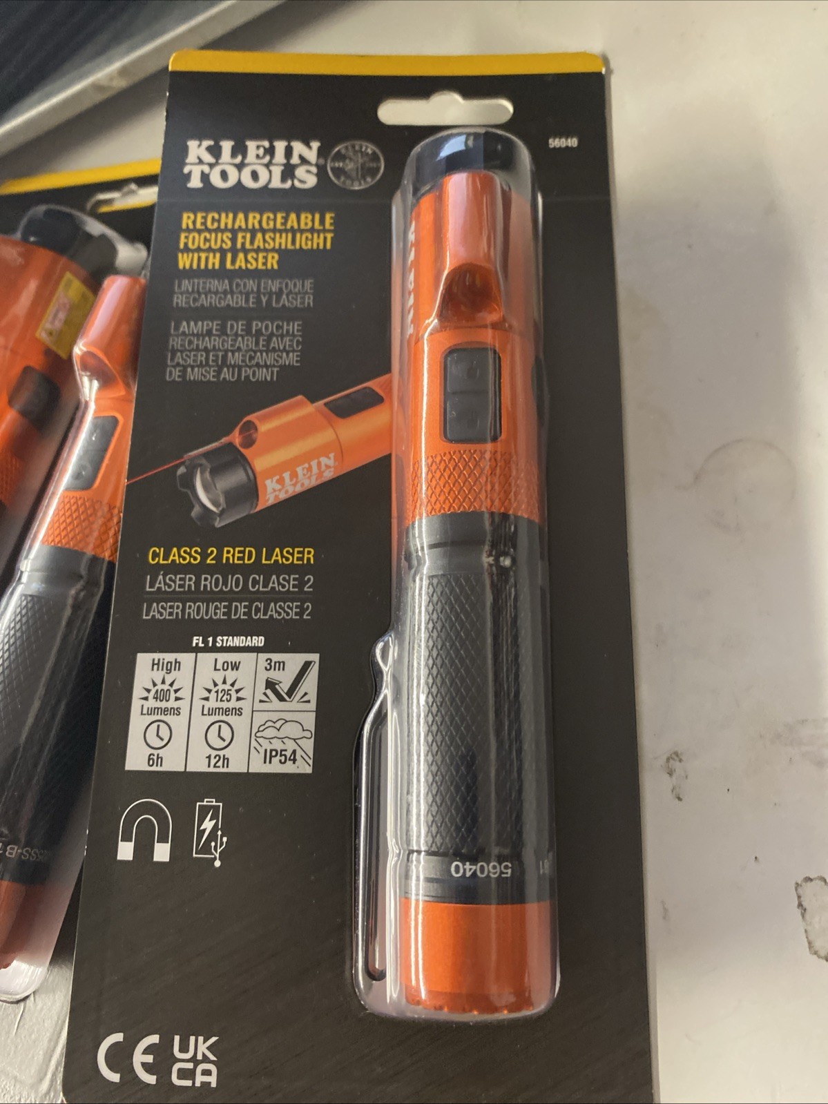 Klein Tools (56040) Rechargeable LED Focus Flashlight with Laser