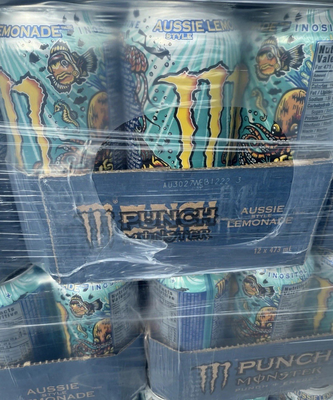 (12 Pack) Monster JUICE Exotic Aussie Style Lemonade Sports Energy Drink, 16 Oz