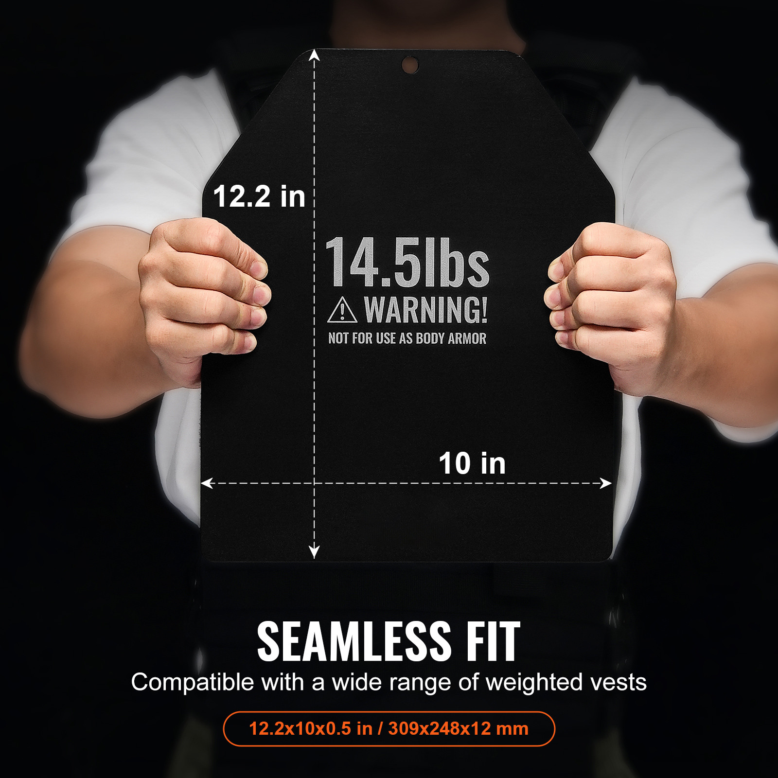 Weight Vest Plates for Strength Training Running Workout 2x14.5 LB Plates