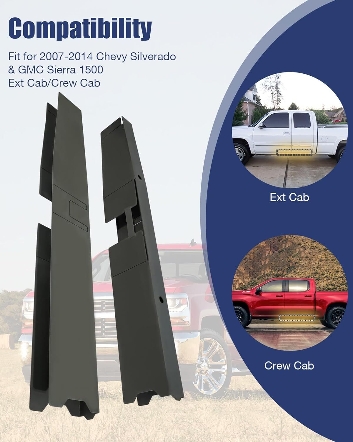 Centre/Mid/Mid rear frame for 2007-2014 Silverado &Sierra 1500 Reg/Ext /Crew Cab