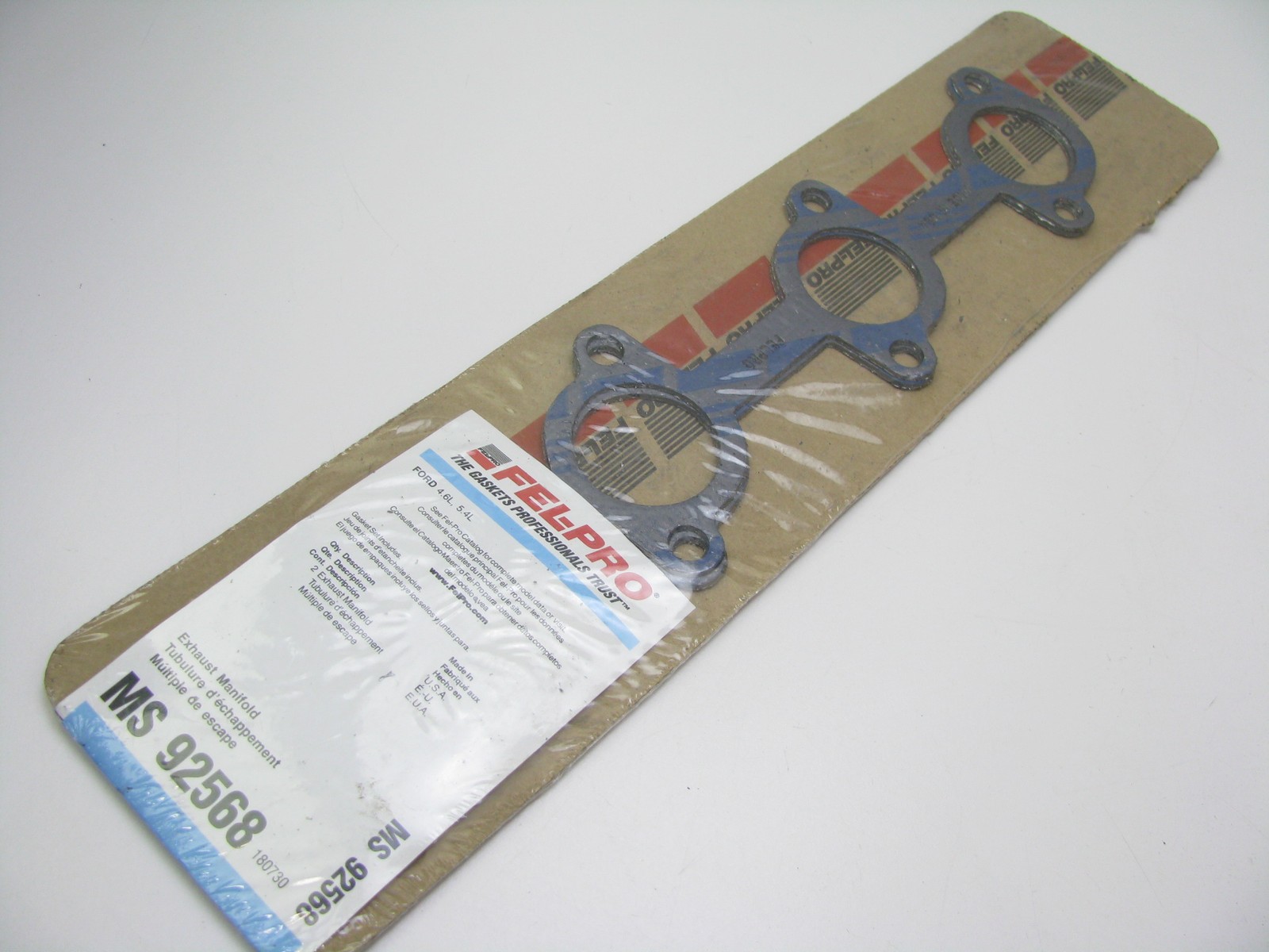 Fel-Pro MS92568 Exhaust Manifold Gasket Set For 1994-2011 Ford 4.6L 5.4L-V8