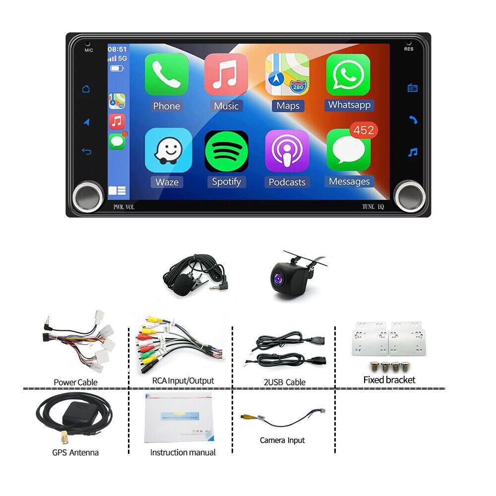 4+64G For 2011-2016 Scion tC Apple Carplay Android 15 Car Stereo Radio GPS NAVI