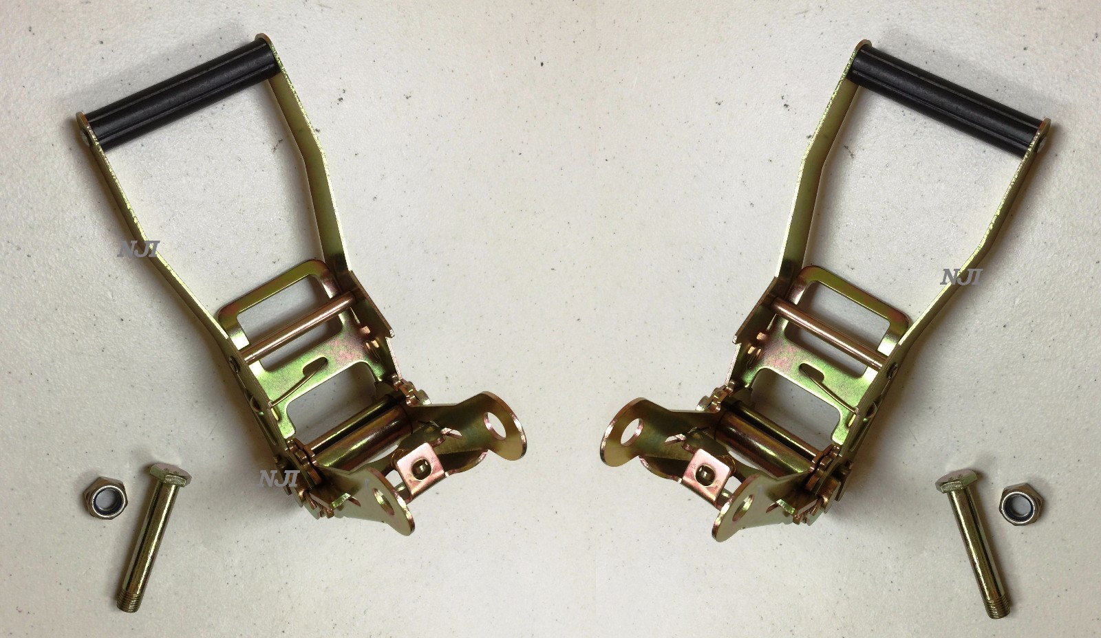 (2x) 2" Ratchet Handle for Tow Dolly Flat Bed Car Hauler Ratchet Tie Down Strap