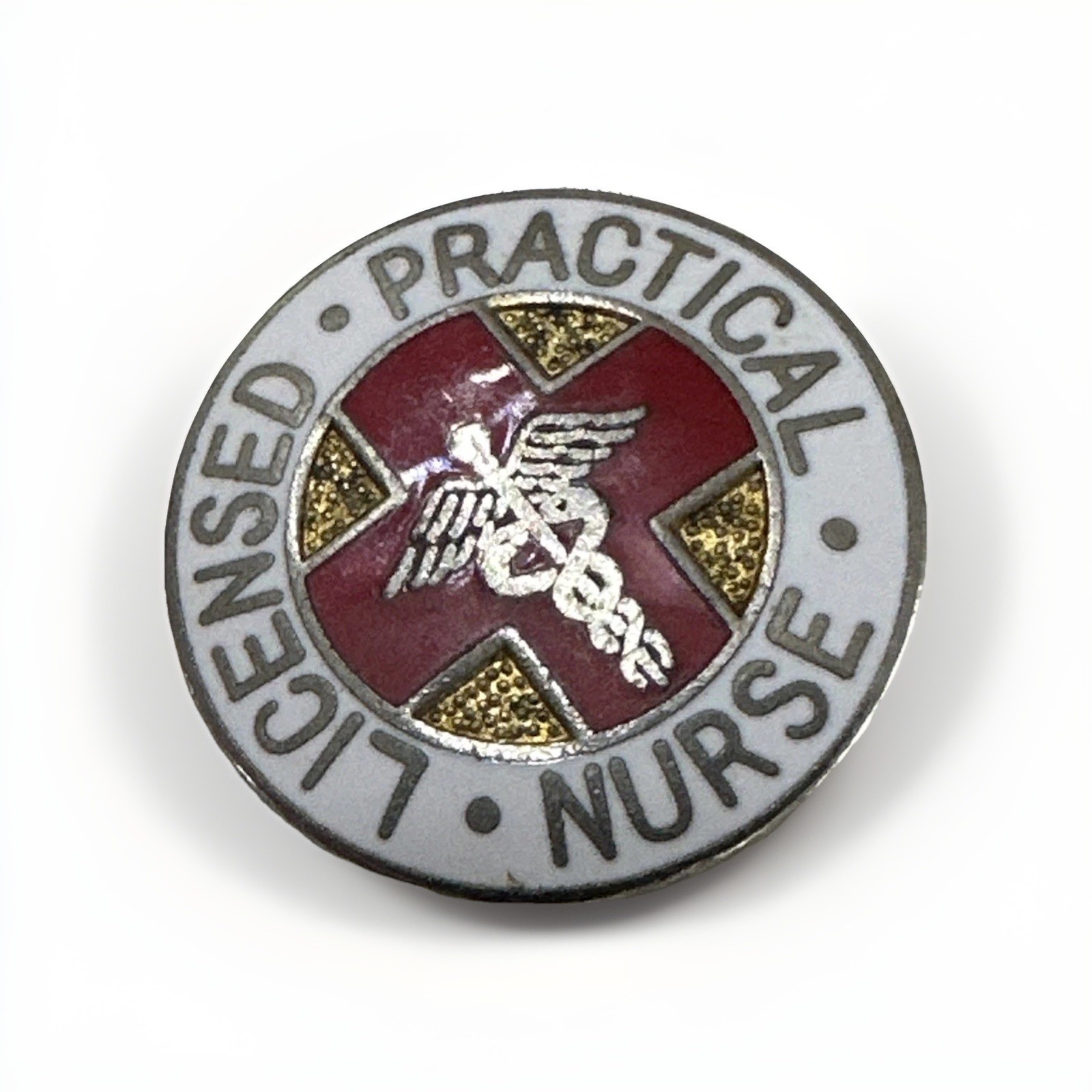 Vtg Licensed Practical Nurse Lapel Pin Badge Enamel Uniform Accessories 1974
