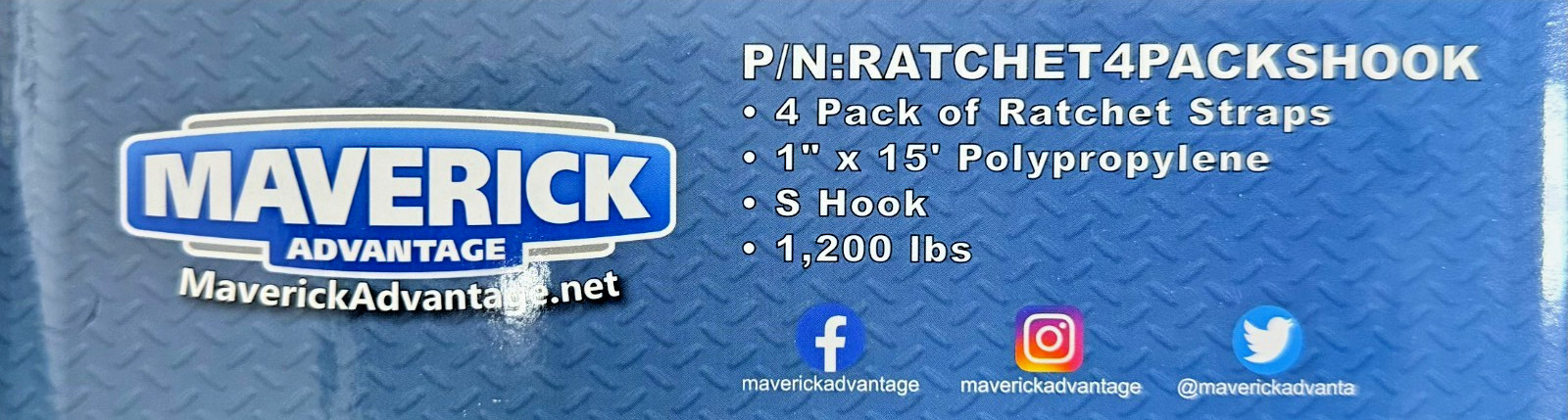 Ratchet Tie-Down Straps Cargo Loads Cycles 4 pack 15ft 1" Secure 1x15 1200lb