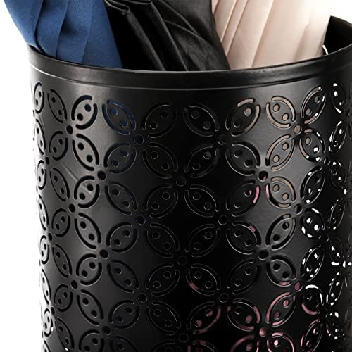 Metal Round Umbrella Stand Rack, Free Standing Umbrella 16.5"H x 6.7" Diameter