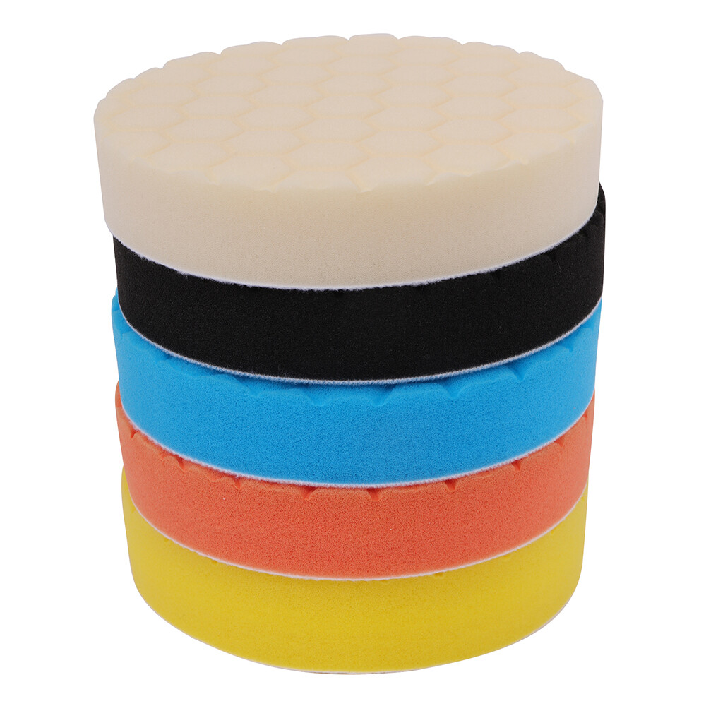 5X 6inch Car Foam Waxing Finishing Buffing Wheel Buffer Polisher Polishing Pad