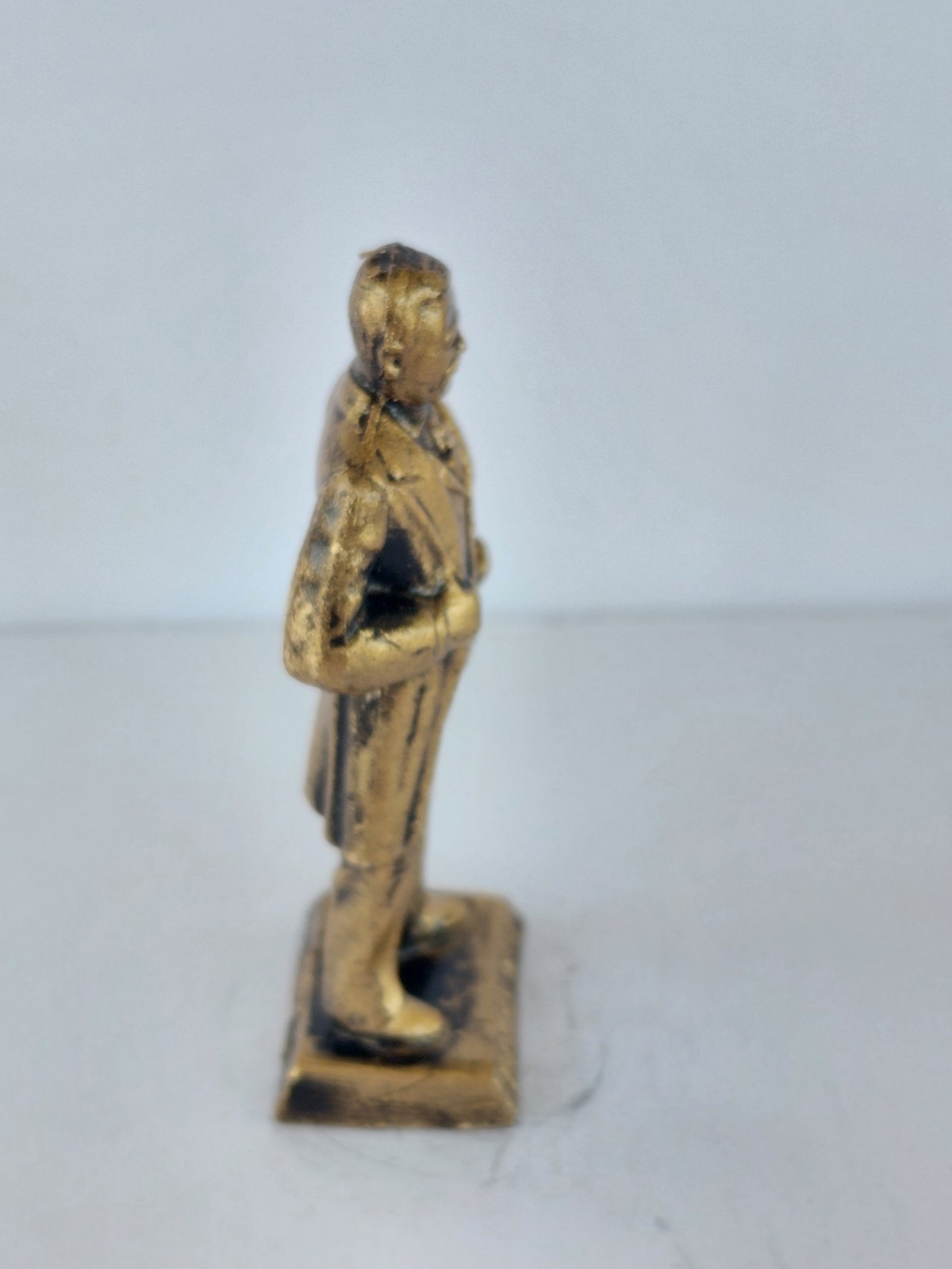 Vintage Figurine Small Theodore Roosevelt 26 President Statue Cast Metal 2-1/2”