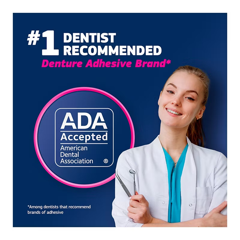 Fixodent Advanced Max Hold Denture Adhesive 4 Pack 2.2 oz Each Extra Strength