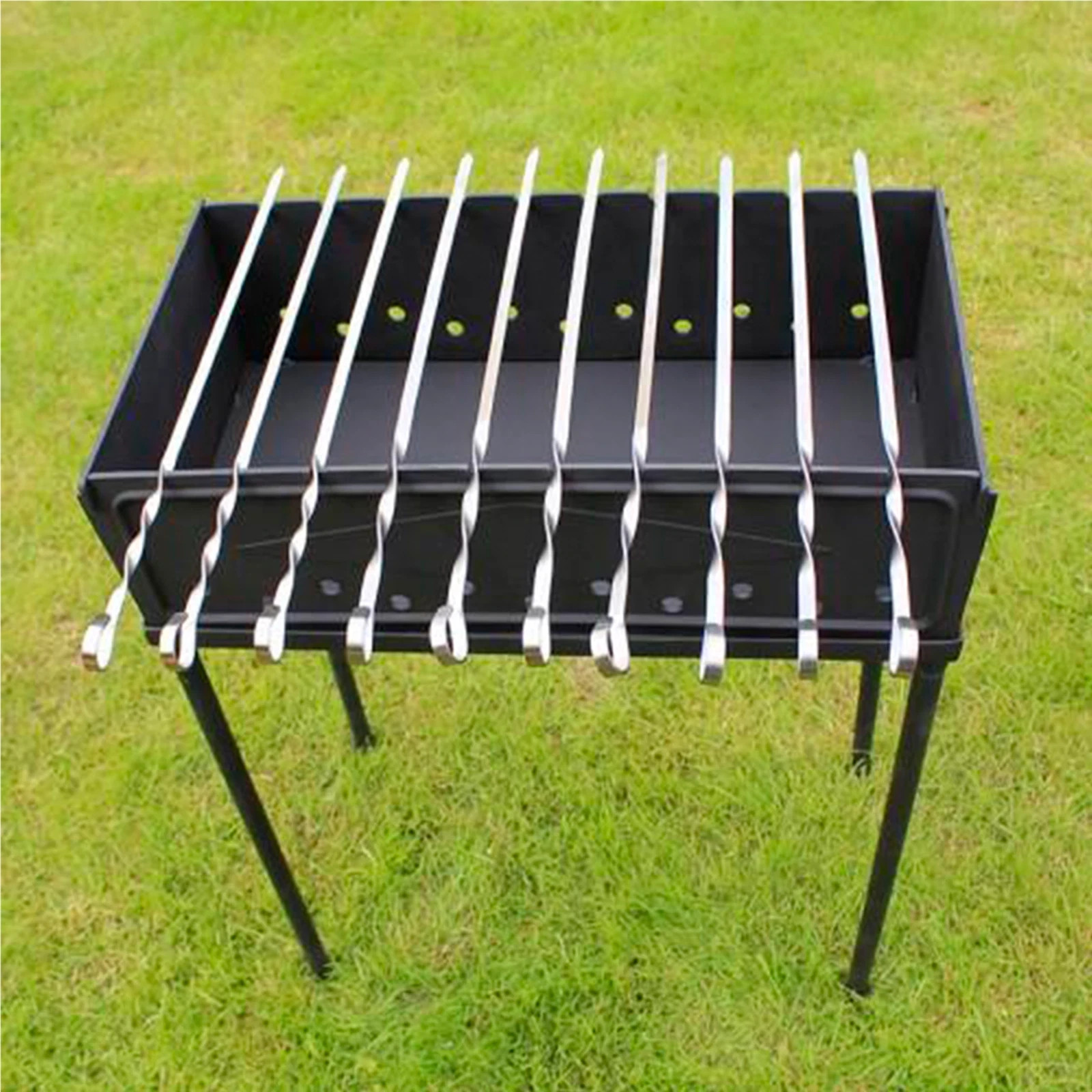 Mangal Grill Kebab Russian Shashlyk BBQ Cast Iron Brazier Barbeque