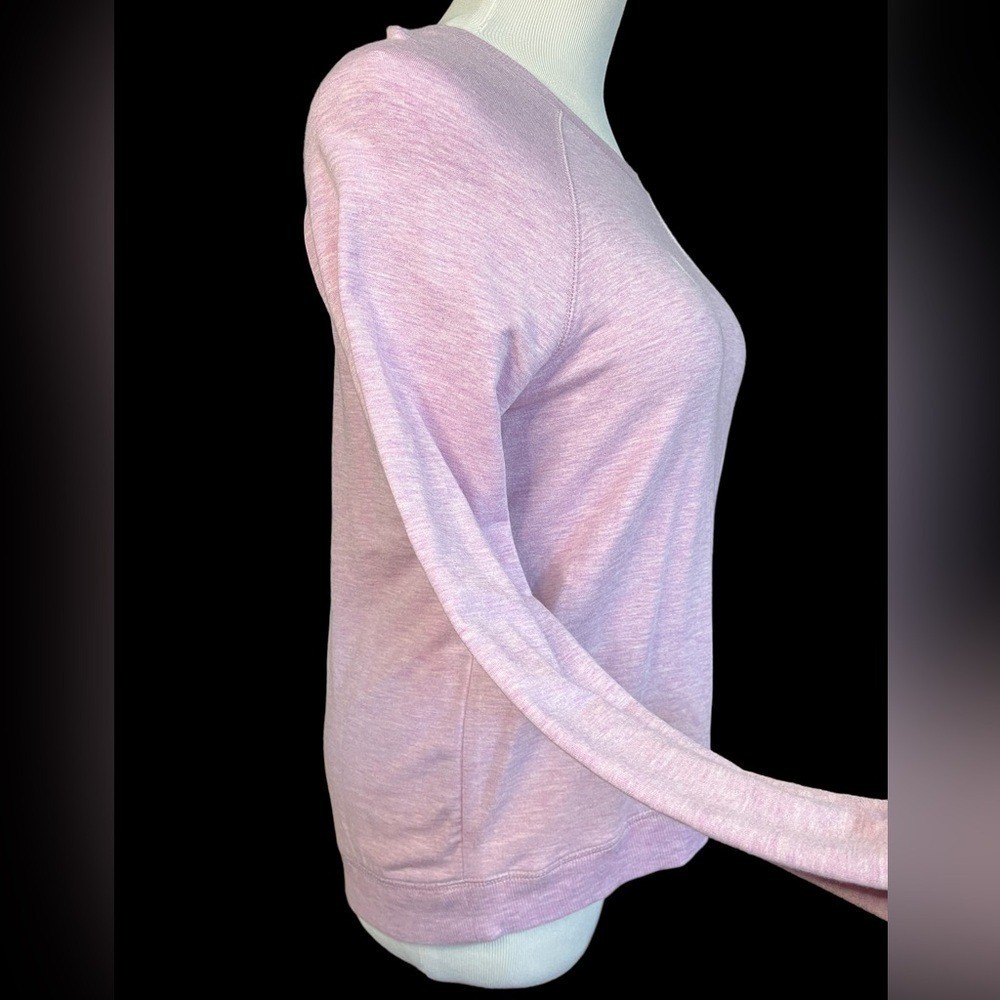 Active Life Budding Lilac Heather Crossover Tulip Hem Sweatshirt Small SM